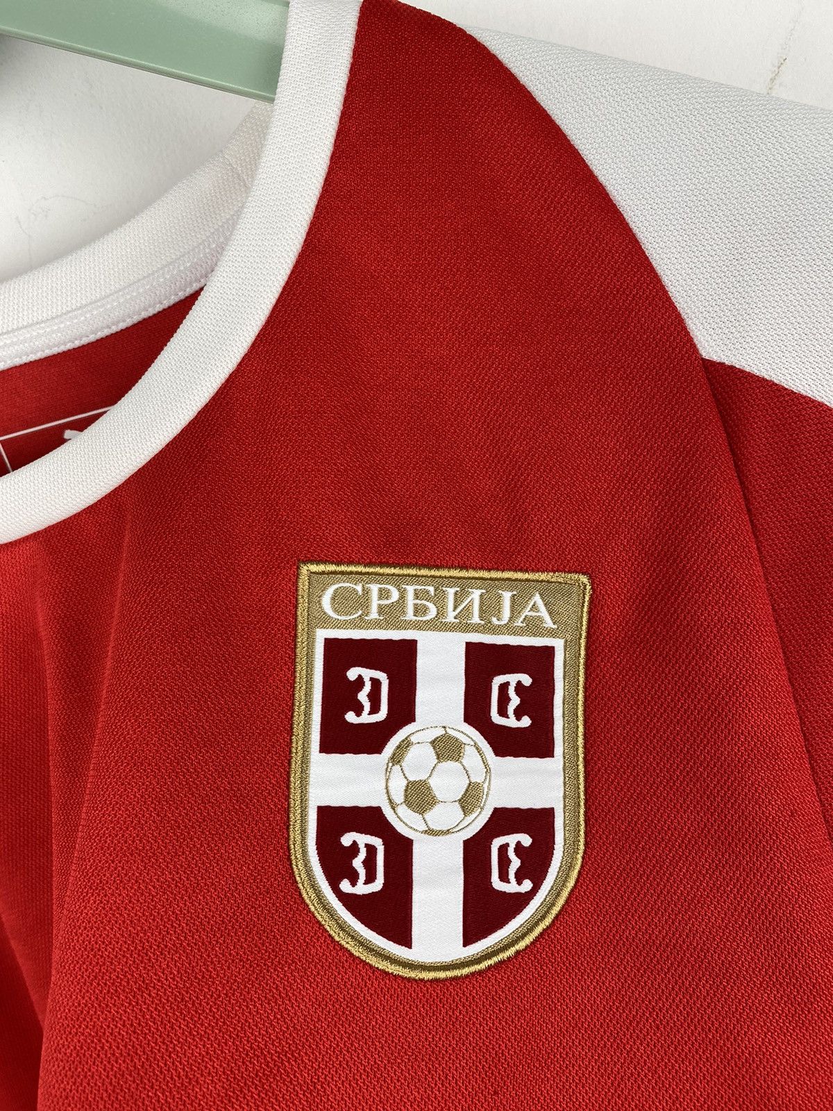 Puma Serbia 2018 2019 Football Soccer Shirt Jersey Italy France Size US M / EU 48-50 / 2 - 3 Thumbnail