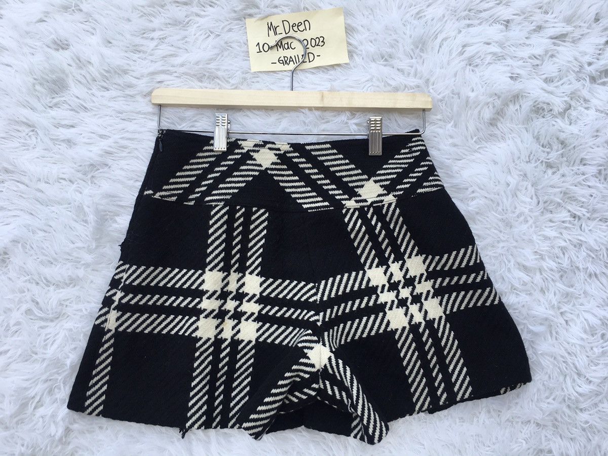 Burberry Rare Vintage Burberry Monogram Wool Mini Skirt Size 28" / US 6 / IT 42 - 15 Thumbnail