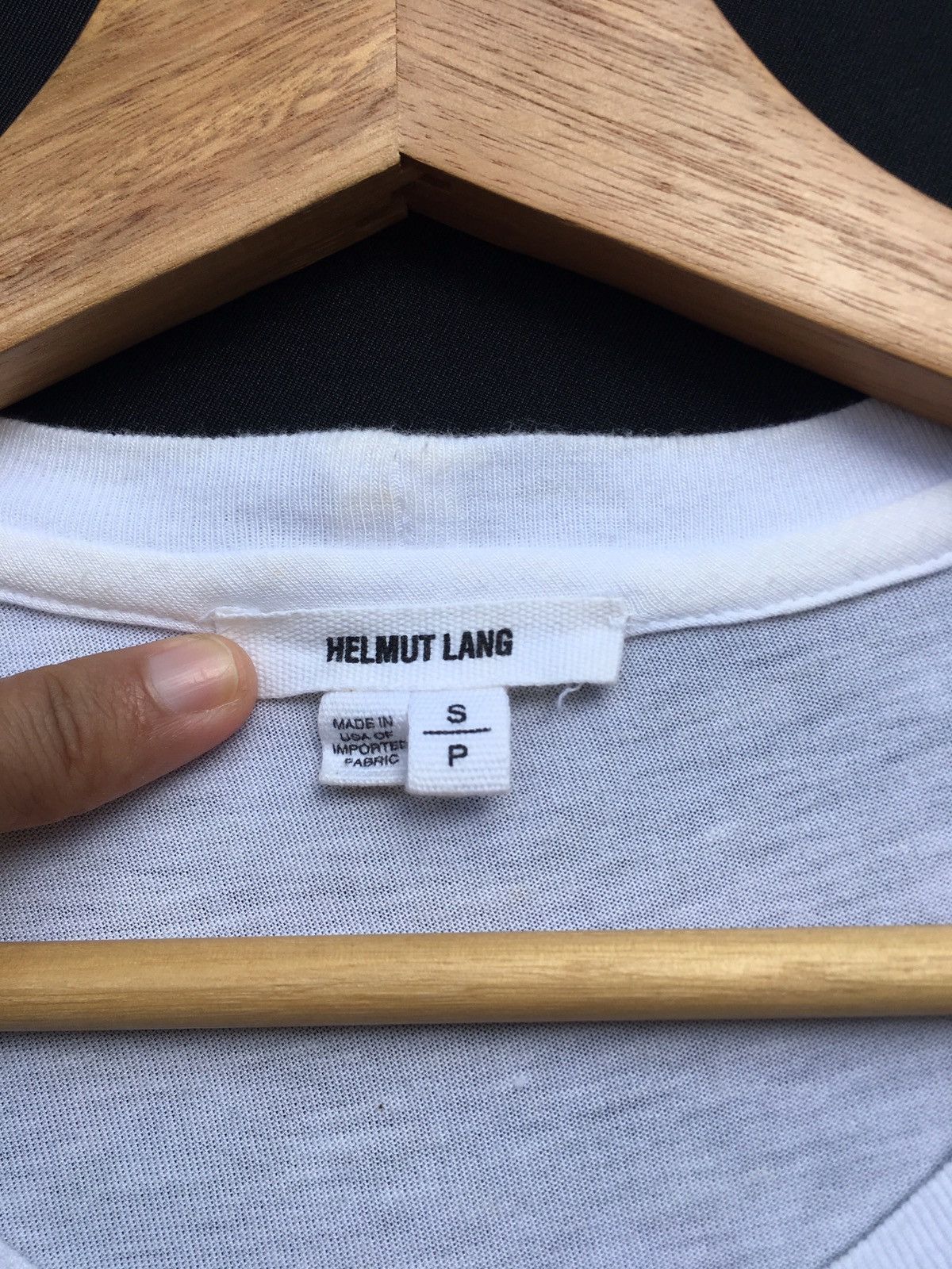 Helmut Lang Rarest Helmut Lang Silver Printed White Tshirt Size US M / EU 48-50 / 2 - 9 Thumbnail