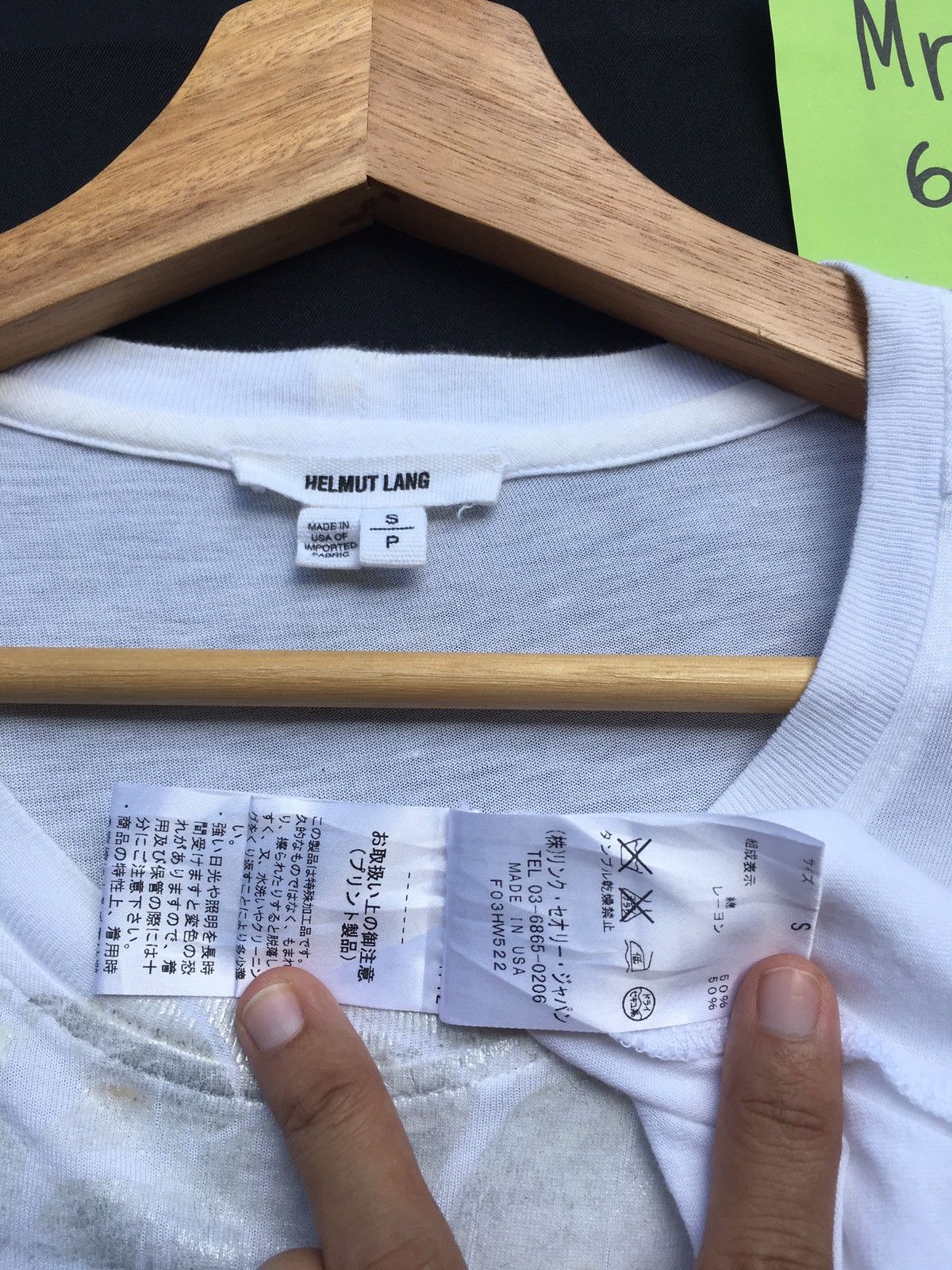 Helmut Lang Rarest Helmut Lang Silver Printed White Tshirt Size US M / EU 48-50 / 2 - 12 Thumbnail