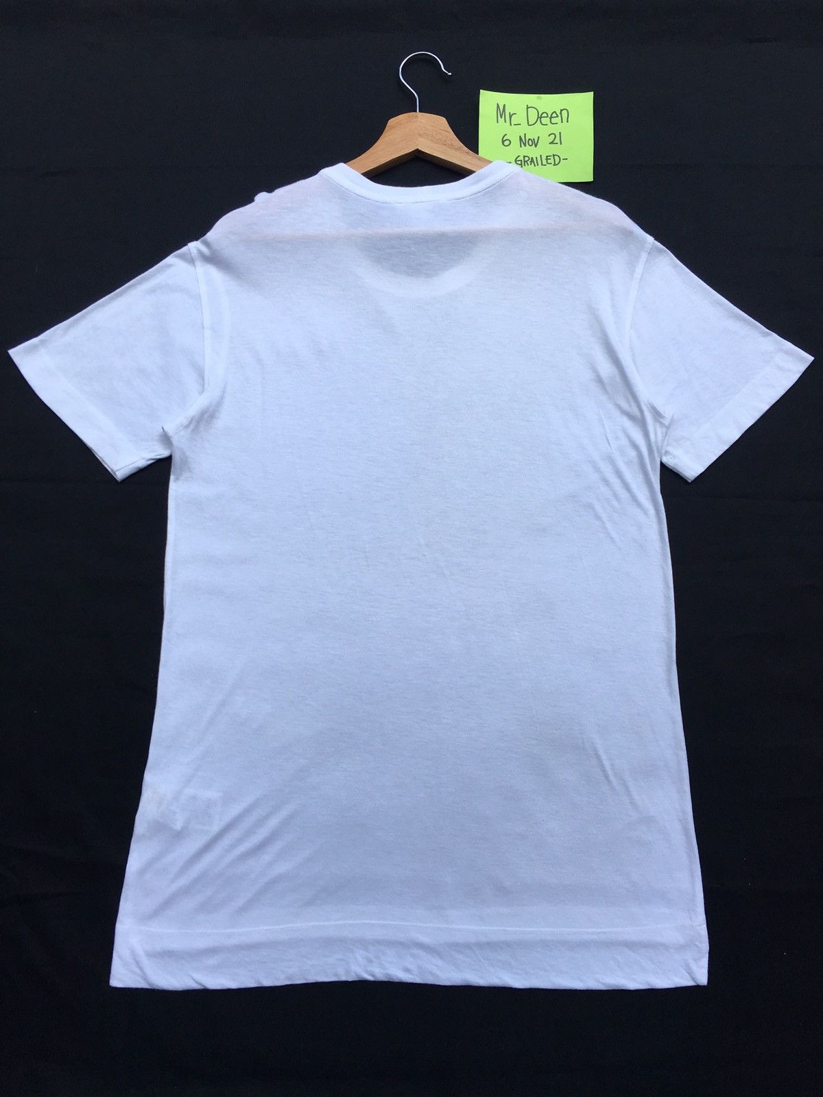 Helmut Lang Rarest Helmut Lang Silver Printed White Tshirt Size US M / EU 48-50 / 2 - 16 Thumbnail
