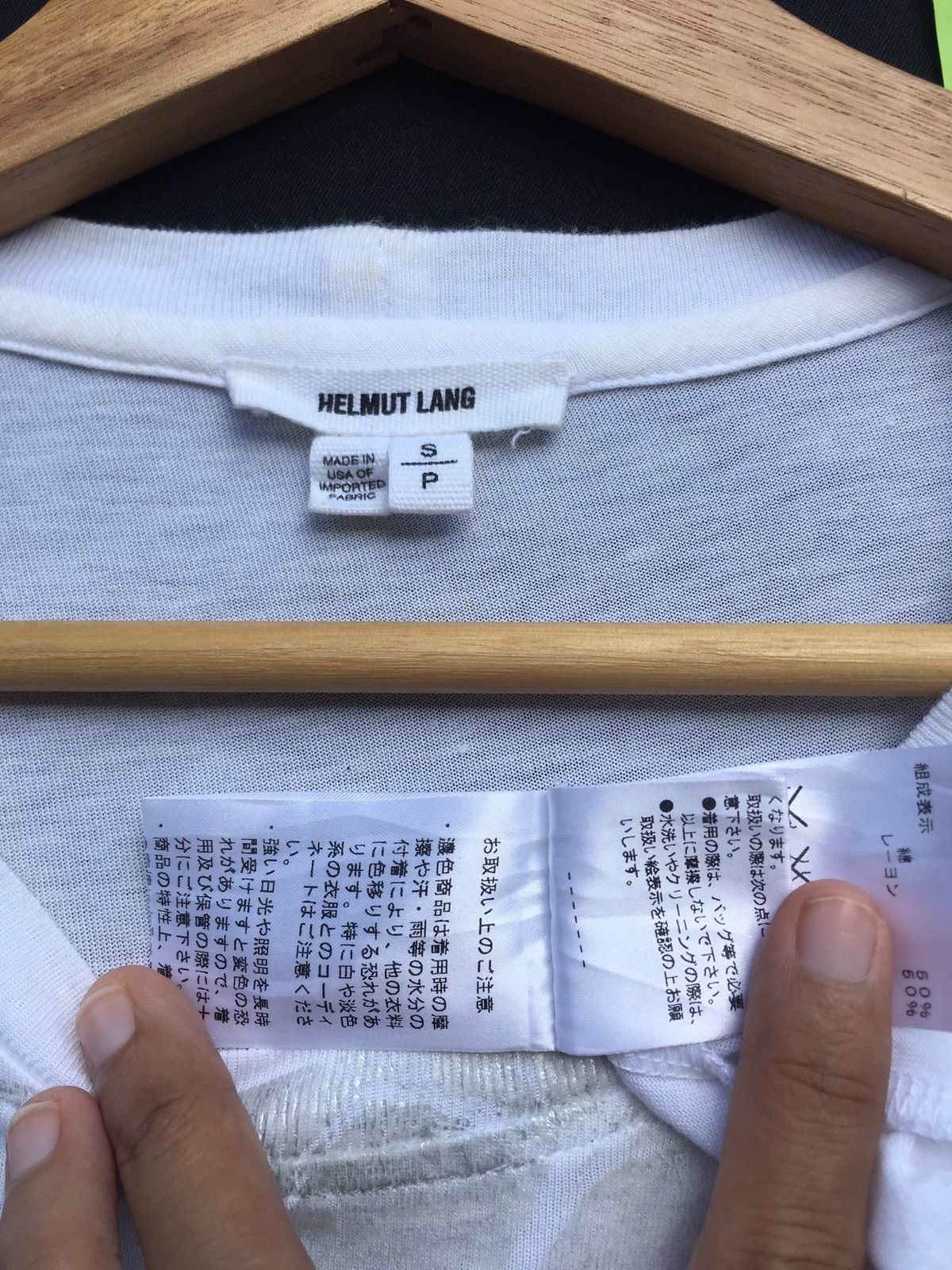 Helmut Lang Rarest Helmut Lang Silver Printed White Tshirt Size US M / EU 48-50 / 2 - 13 Thumbnail