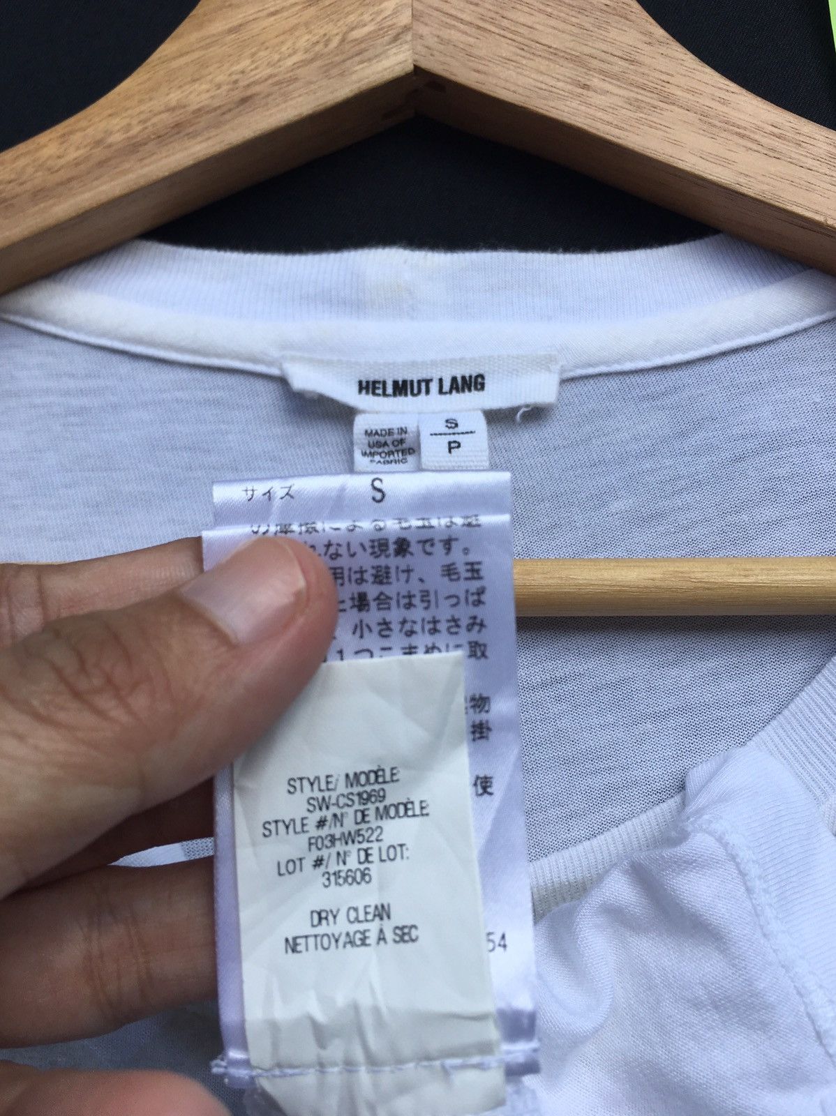 Helmut Lang Rarest Helmut Lang Silver Printed White Tshirt Size US M / EU 48-50 / 2 - 15 Thumbnail