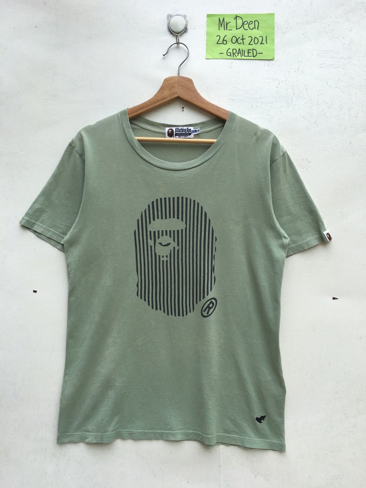 Bape Stripe Ape Head Tee Size US M / EU 48-50 / 2 - 2 Thumbnail