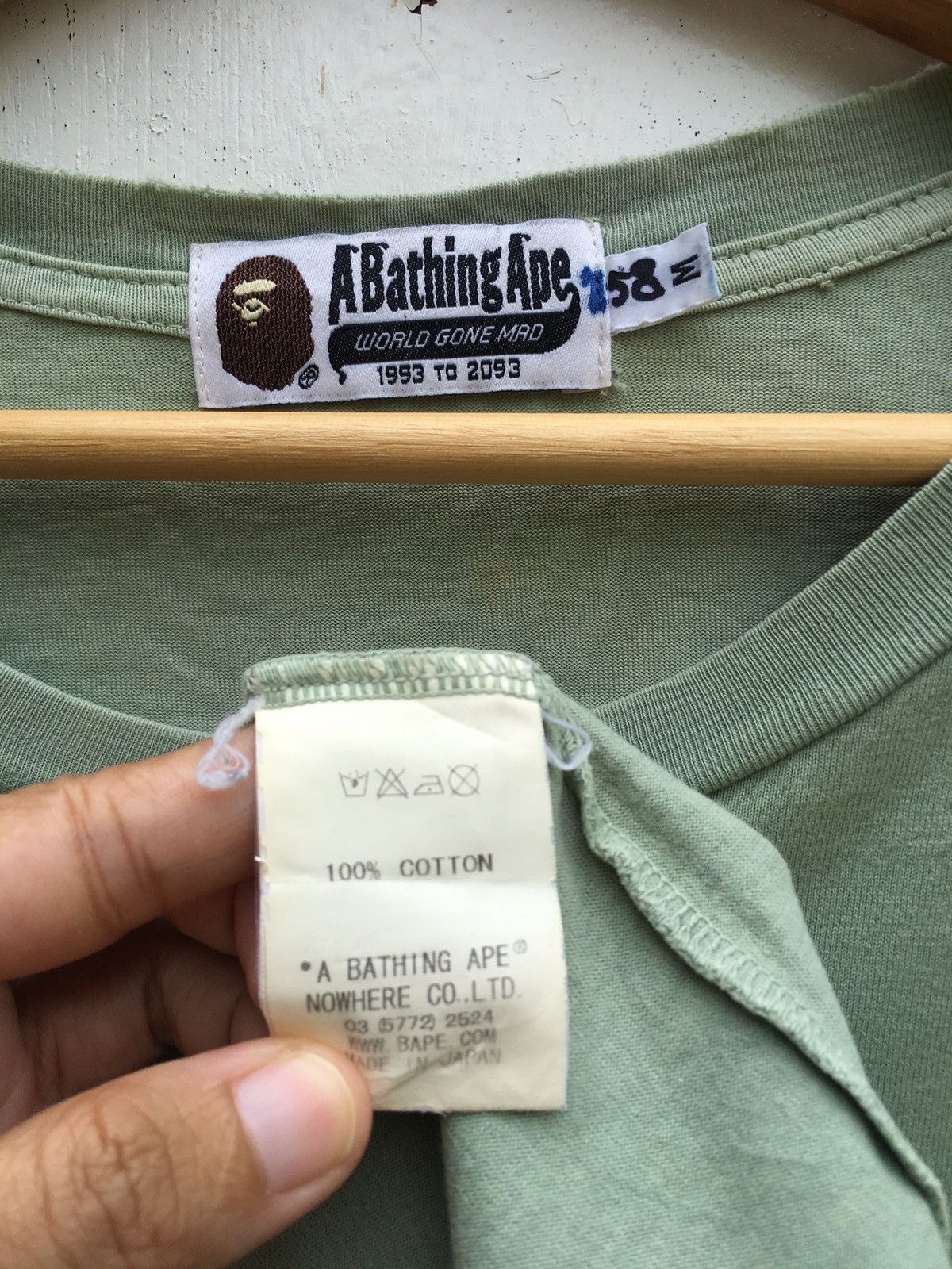 Bape Stripe Ape Head Tee Size US M / EU 48-50 / 2 - 17 Thumbnail