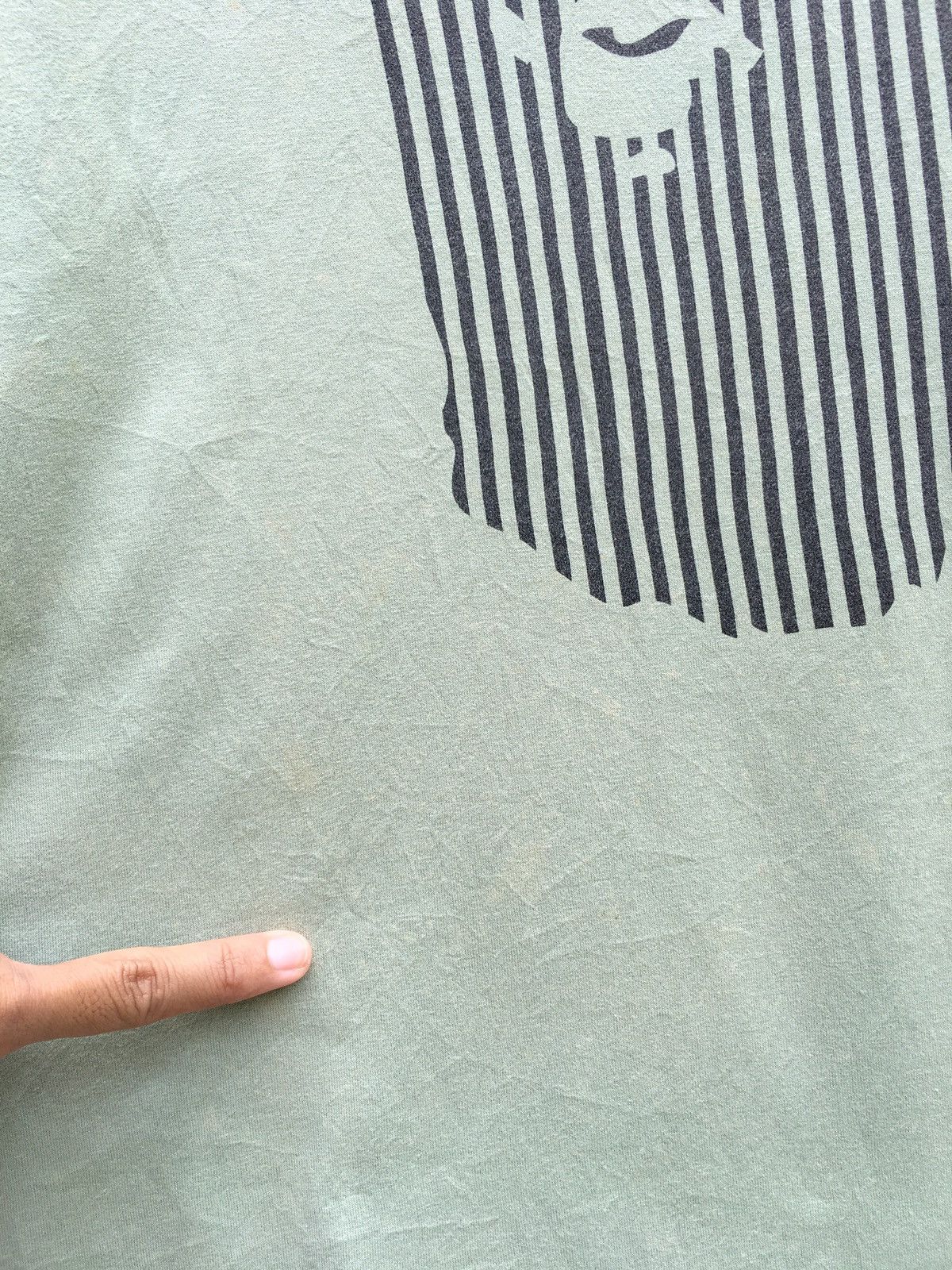 Bape Stripe Ape Head Tee Size US M / EU 48-50 / 2 - 10 Thumbnail