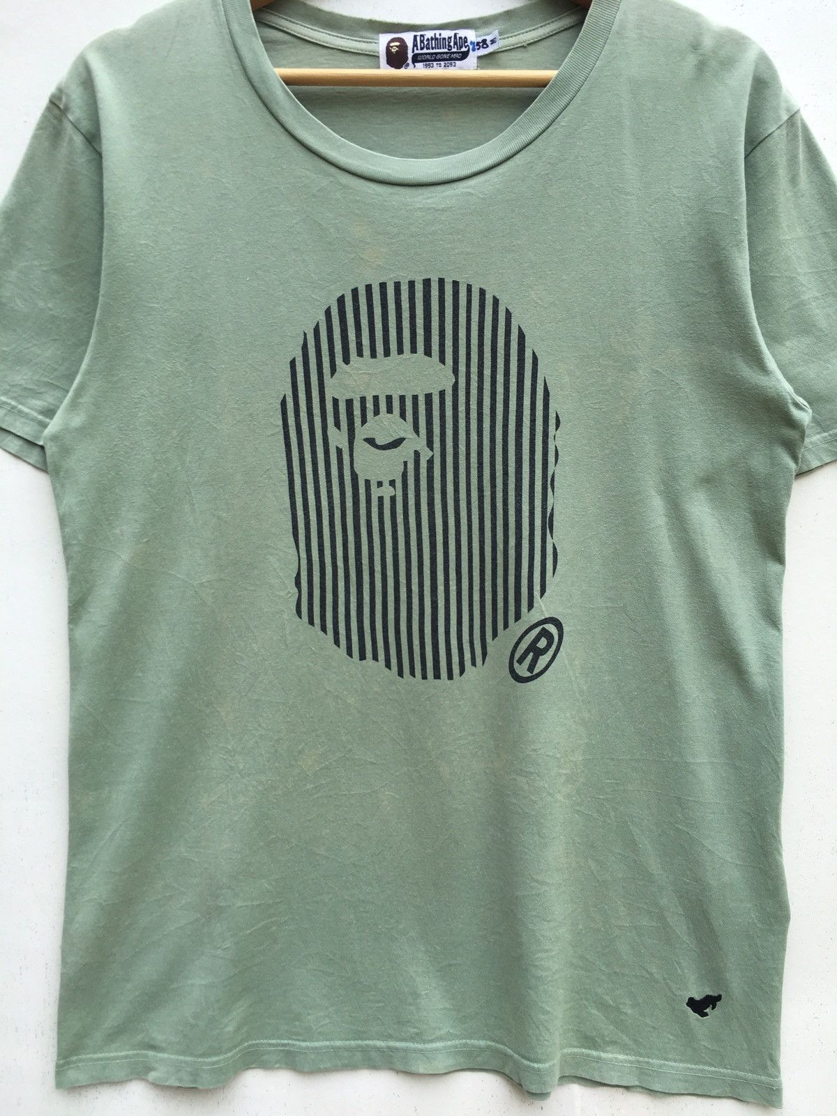 Bape Stripe Ape Head Tee Size US M / EU 48-50 / 2 - 5 Thumbnail