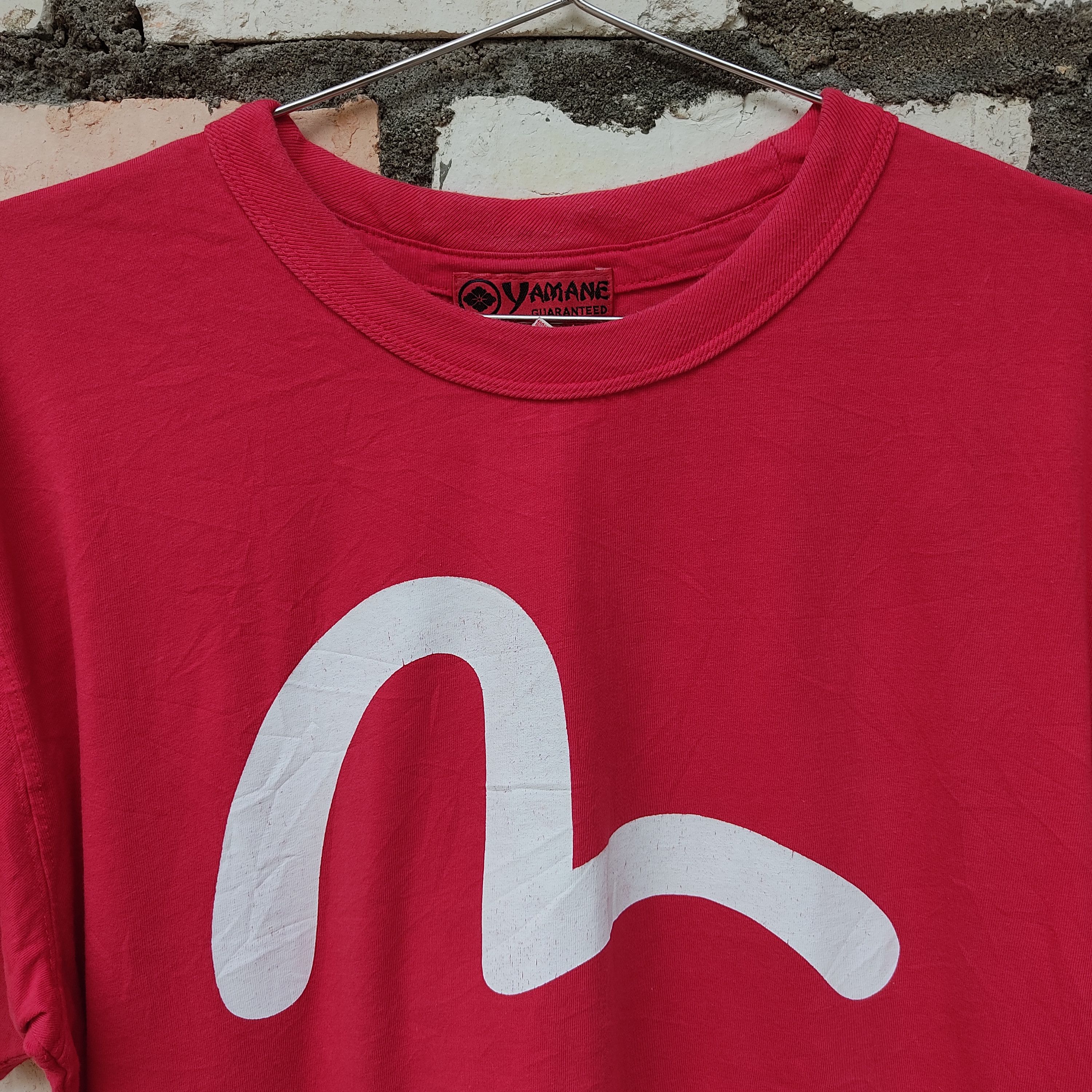 Evisu Evisu Big Logo Red T-shirts Backhit Graphics Size US M / EU 48-50 / 2 - 2 Thumbnail