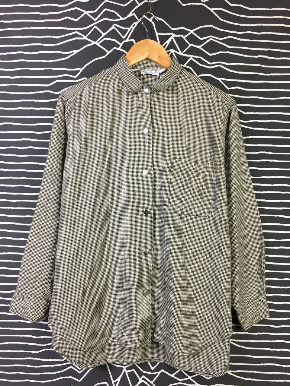 agnes b. Vtg Agnes B Made In France Button Up Longsleeve Shirt Size US XL / EU 56 / 4 - 2 Thumbnail