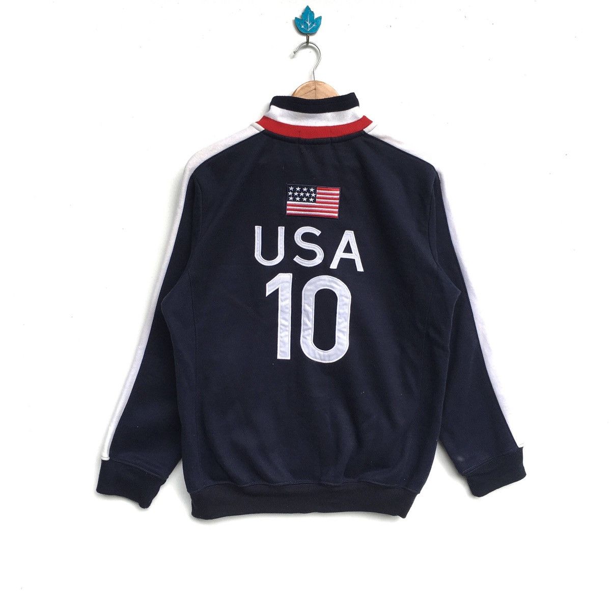 Polo Ralph Lauren vintage polo ralph lauren usa full zipper sweater Size US L / EU 52-54 / 3 - 1 Thumbnail