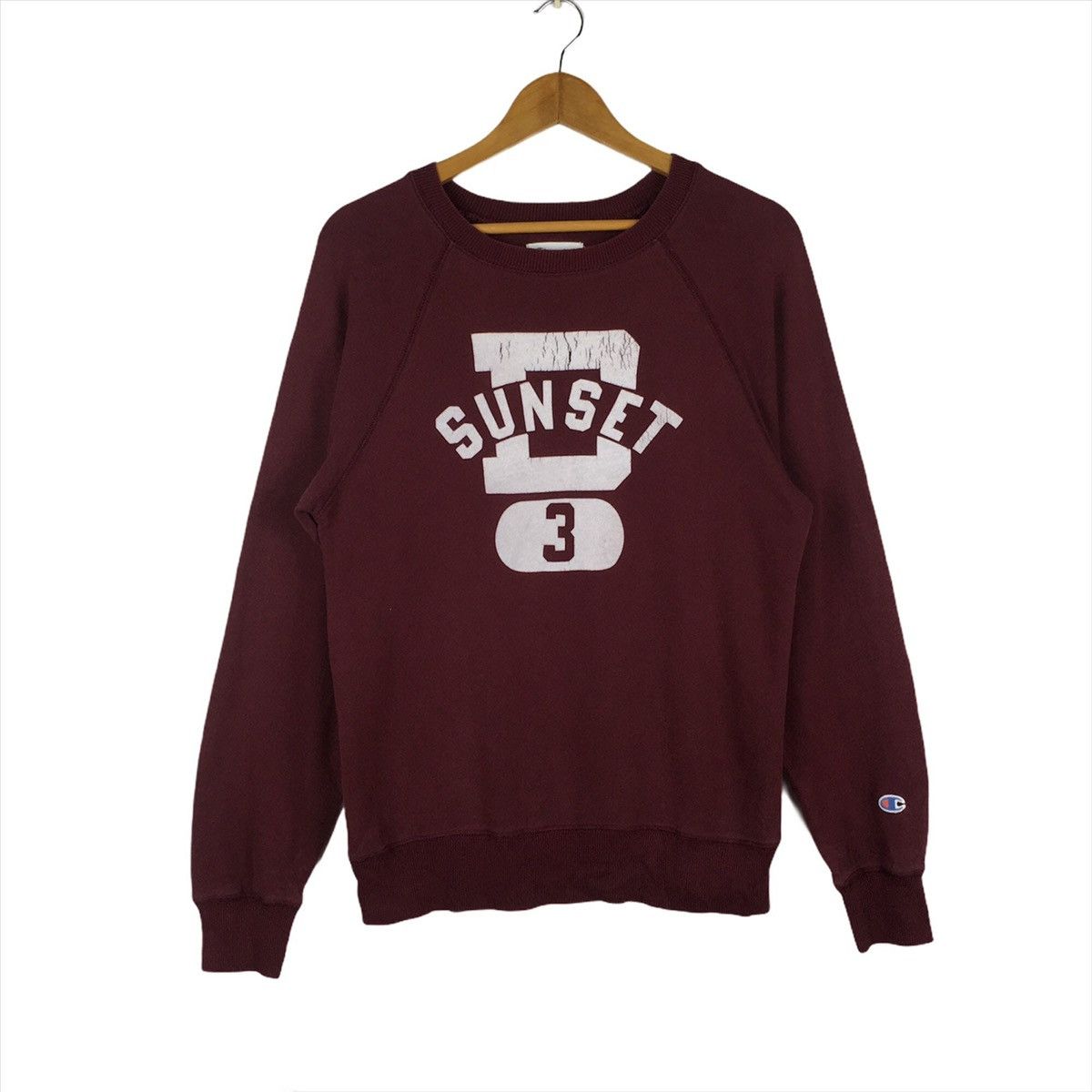 Champion vintage champion sunset big logo jumper pullover sweatshirt Size US M / EU 48-50 / 2 - 1 Thumbnail