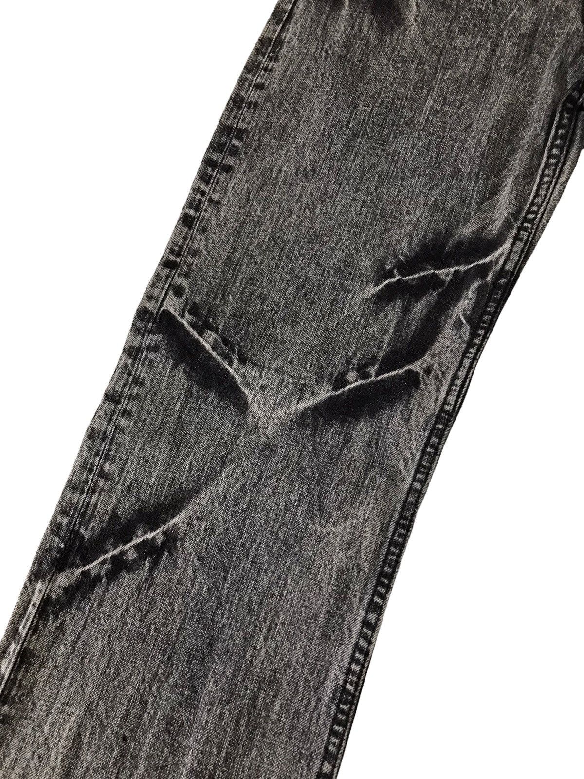 Japanese Brand Nice Design 😎 Sorridere Acid Wash Thunder Distressed Denim Size US 30 / EU 46 - 7 Thumbnail