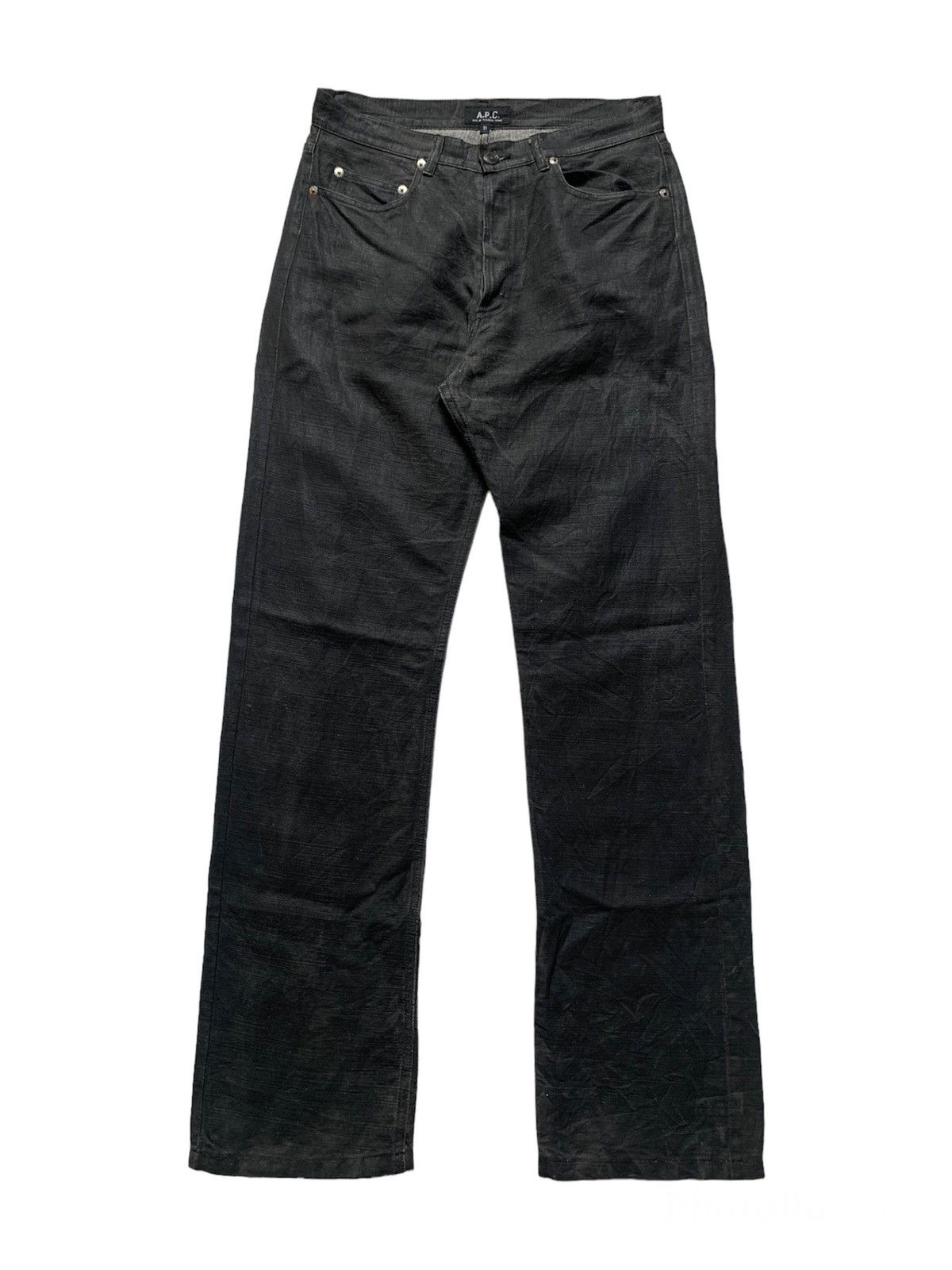 A.P.C. Rue De Fleurus Paris Black Denim Jeans Pants