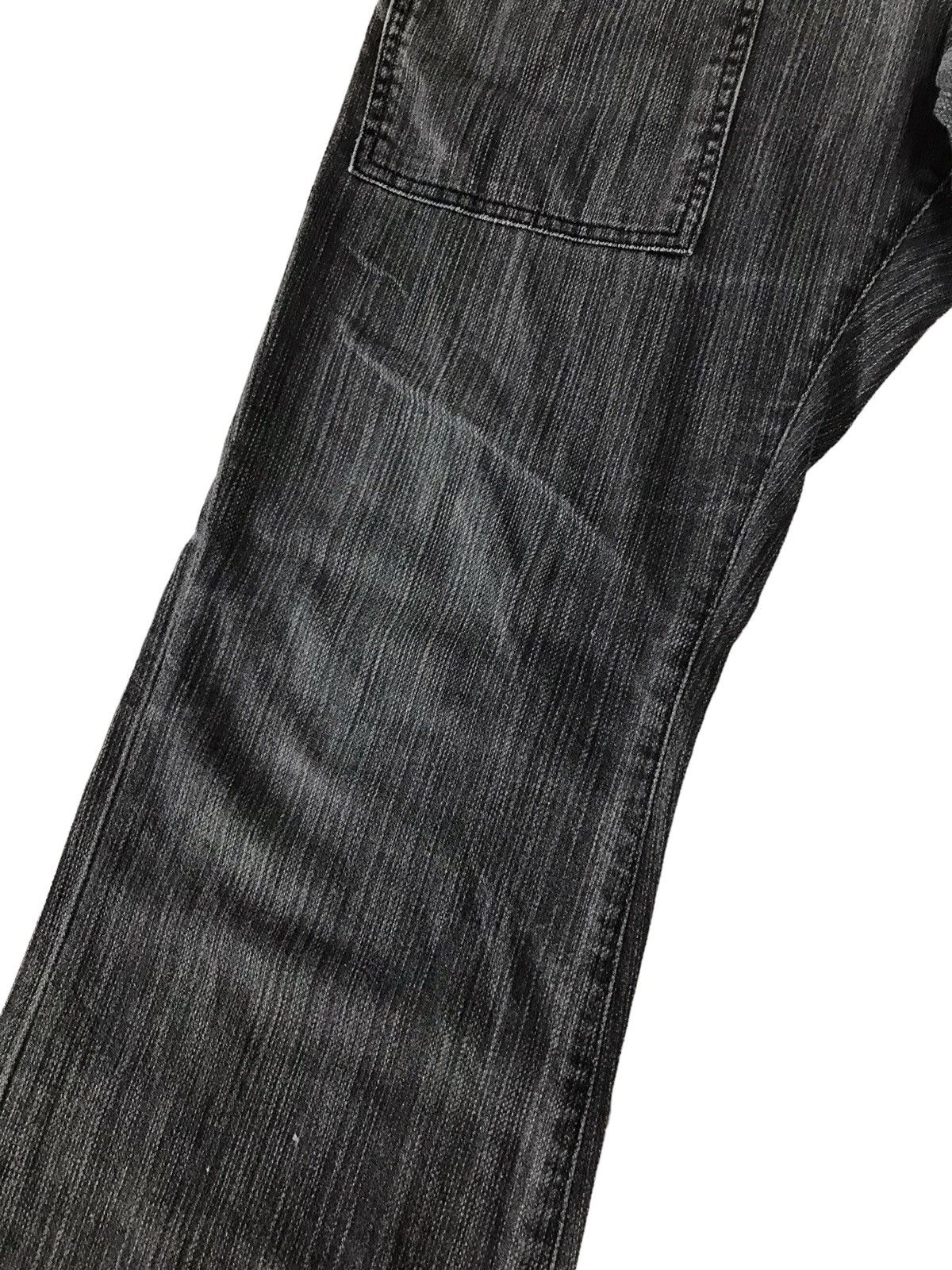 Japanese Brand Multi Pocket Blue Way Stripes Jeans Boot Cut Denim Size US 32 / EU 48 - 7 Thumbnail