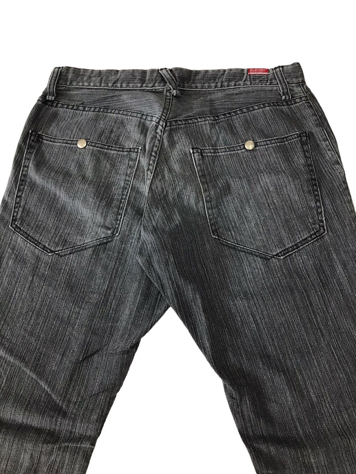 Japanese Brand Multi Pocket Blue Way Stripes Jeans Boot Cut Denim Size US 32 / EU 48 - 18 Thumbnail