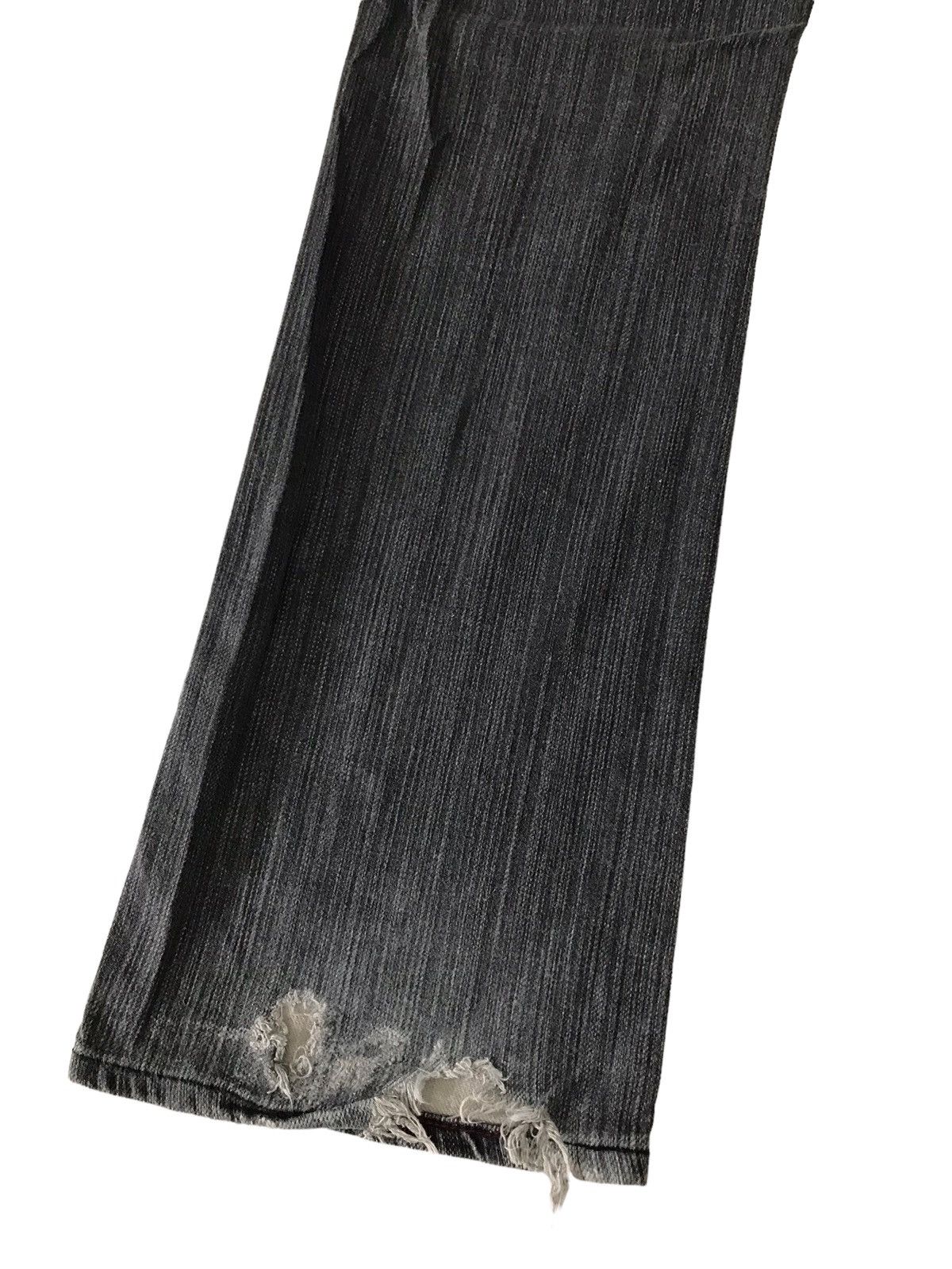 Japanese Brand Multi Pocket Blue Way Stripes Jeans Boot Cut Denim Size US 32 / EU 48 - 15 Thumbnail