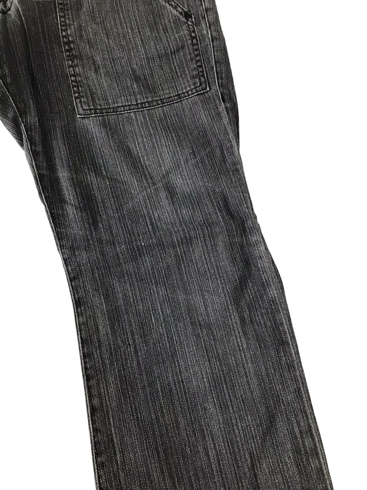 Japanese Brand Multi Pocket Blue Way Stripes Jeans Boot Cut Denim Size US 32 / EU 48 - 6 Thumbnail