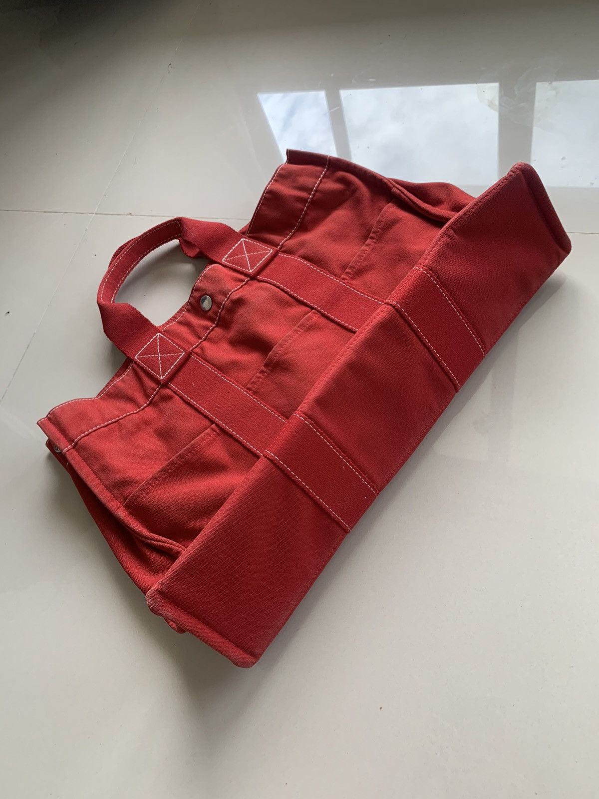 Hermes × Vintage 💸BINDINGOFFER💸Vintage Hermes Paris Tote Bags Made In France Size ONE SIZE - 10 Thumbnail