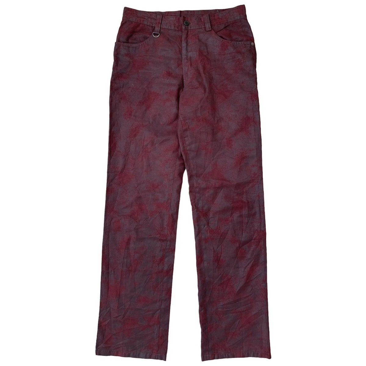 image of Jpg Jean Paul Gaultier Homme Objet Pants in Maroon, Men's (Size 30)