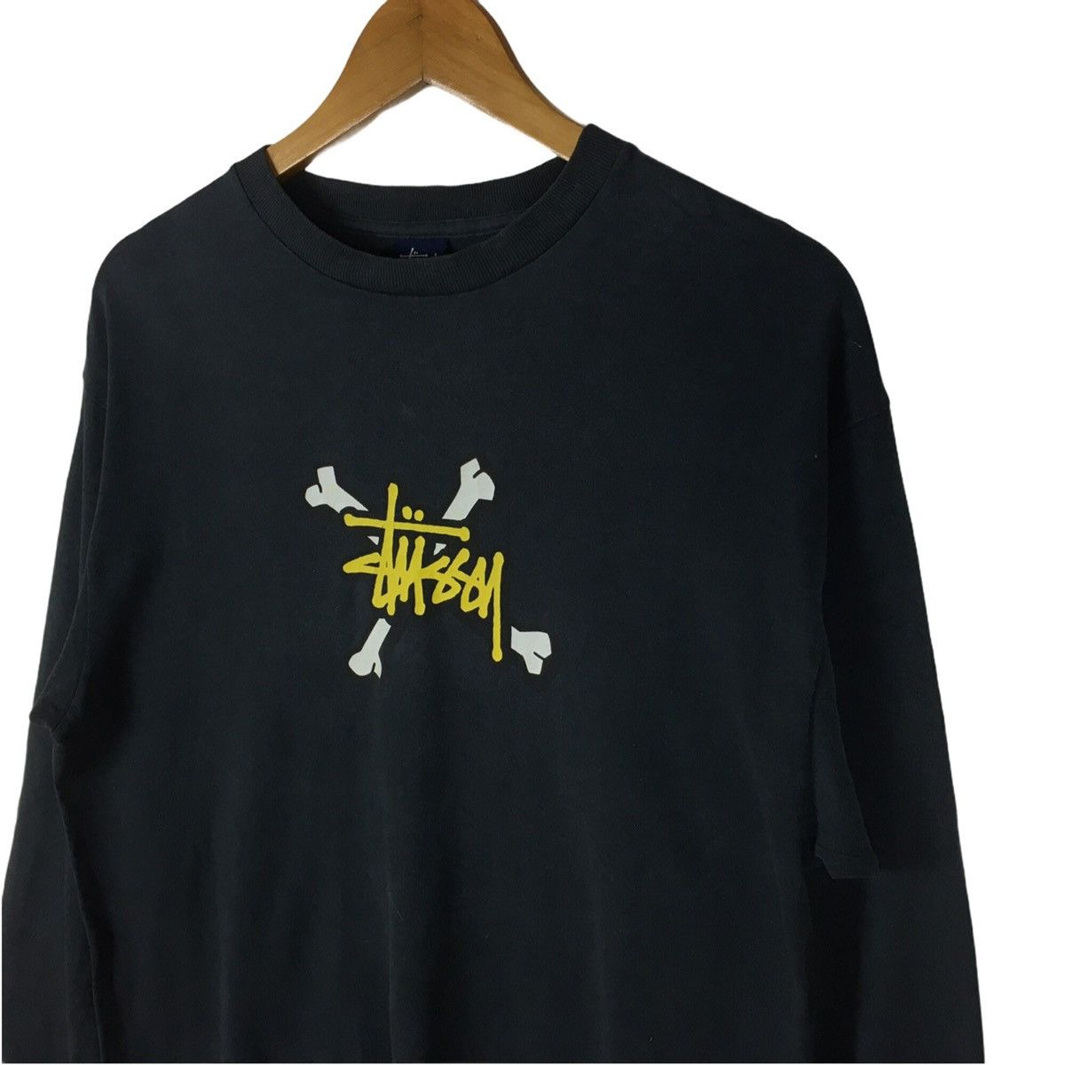 Stussy vintage stussy big logo long sleeve shirt Size US L / EU 52-54 / 3 - 4 Thumbnail
