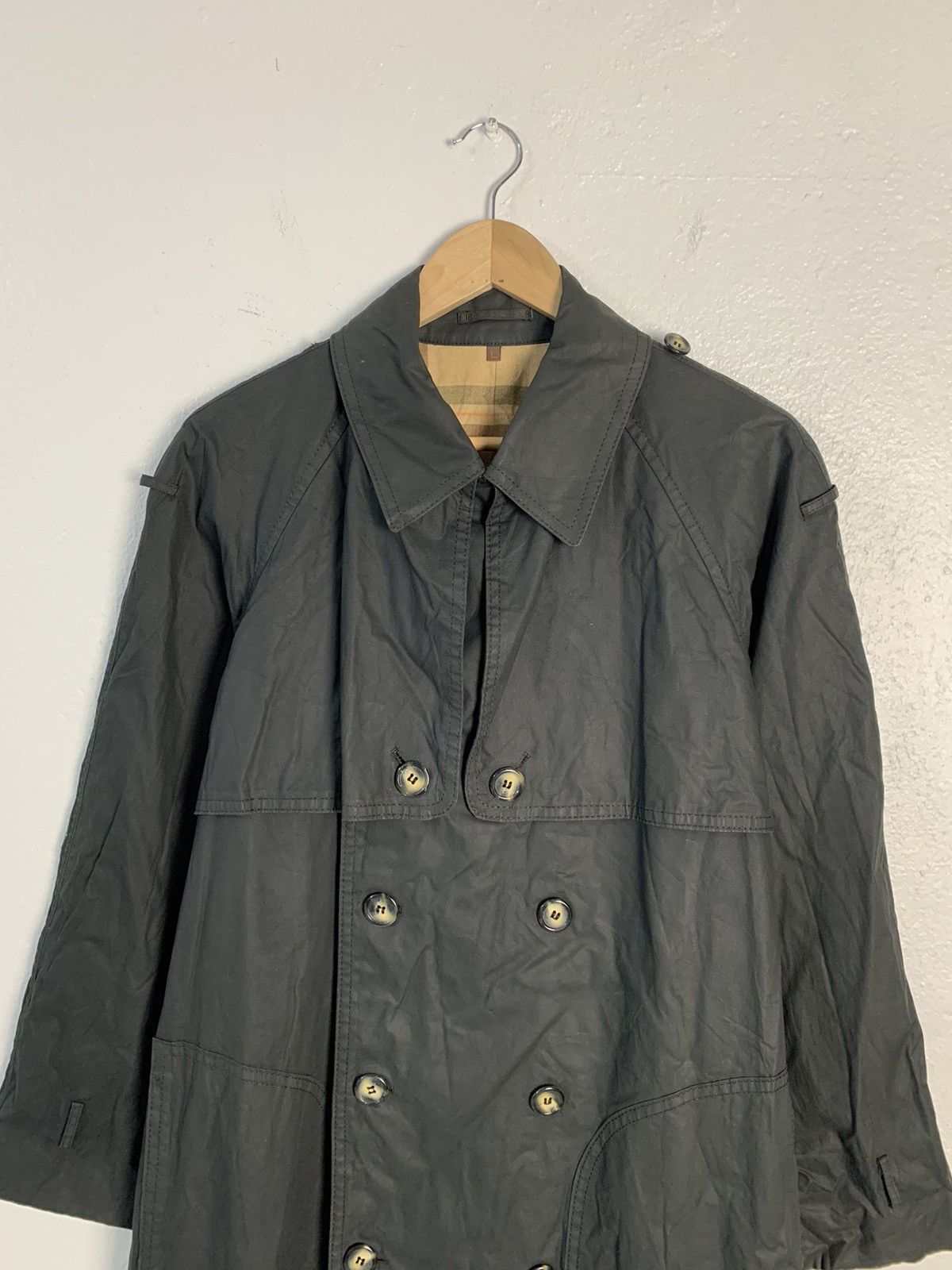 Vintage Vintage 80s Yves Saint Laurent Trench Coat Size US L / EU 52-54 / 3 - 4 Thumbnail