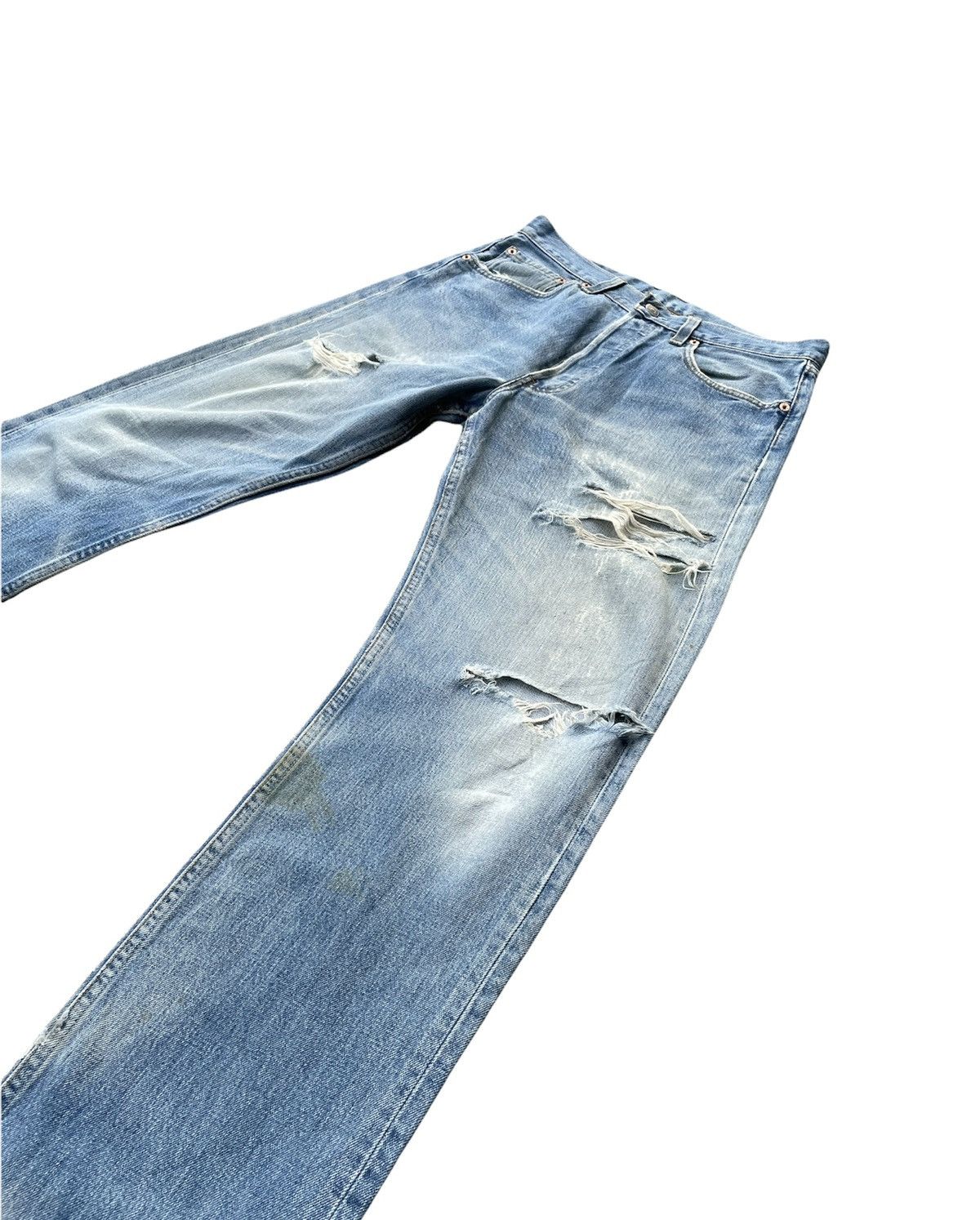 Levi's Levis 501 e 2000 Aging Distressed Denim Size US 32 / EU 48 - 2 Thumbnail