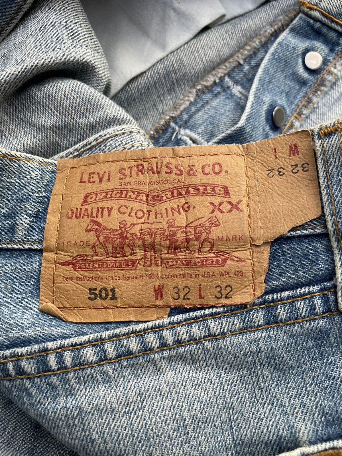 Levi's Levis 501 e 2000 Aging Distressed Denim Size US 32 / EU 48 - 13 Thumbnail