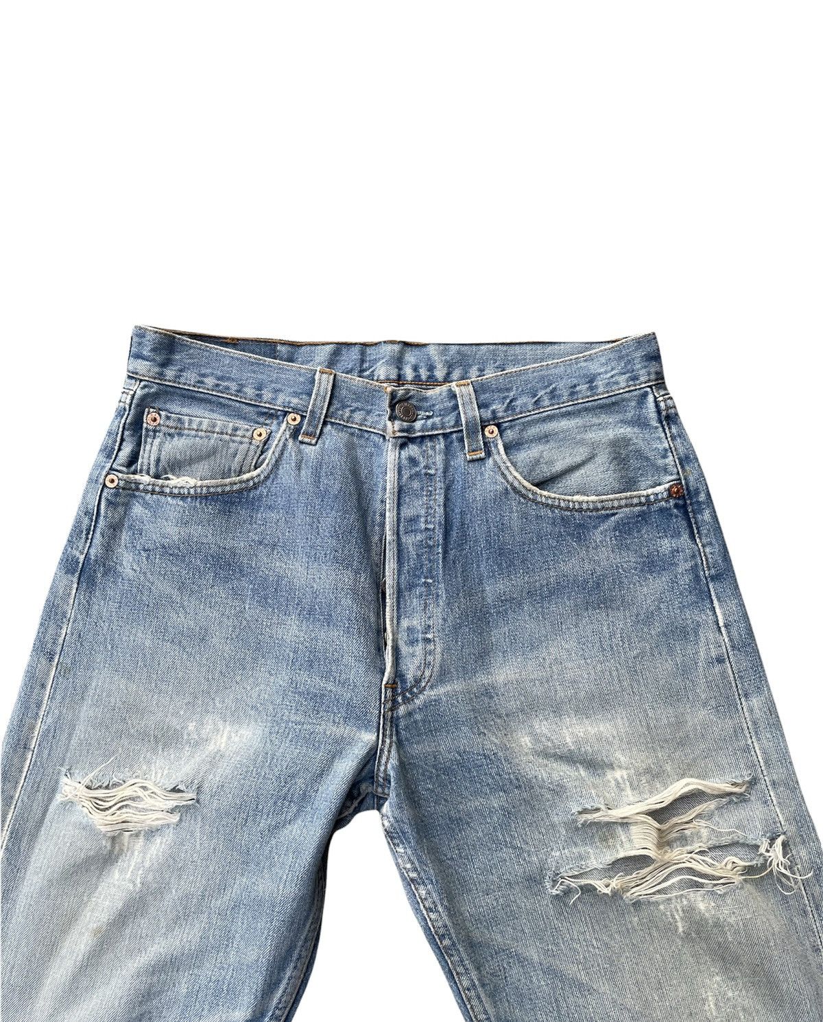 Levi's Levis 501 e 2000 Aging Distressed Denim Size US 32 / EU 48 - 7 Thumbnail