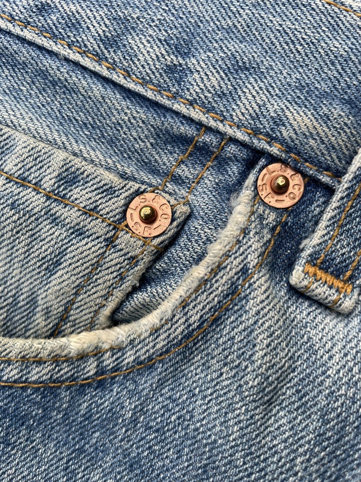 Levi's Levis 501 e 2000 Aging Distressed Denim Size US 32 / EU 48 - 19 Thumbnail