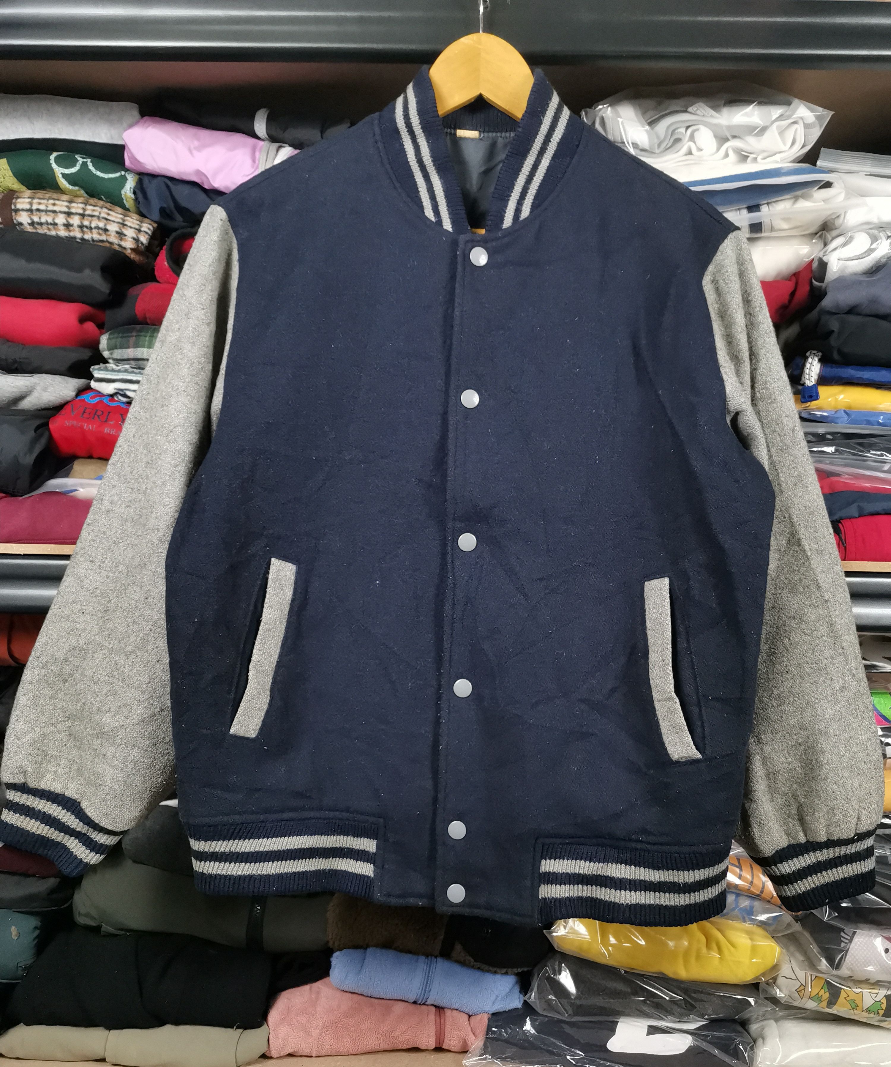 Japanese Brand Vintage Japanese Brand Wool Varsity Jacket Size US S / EU 44-46 / 1 - 1 Thumbnail
