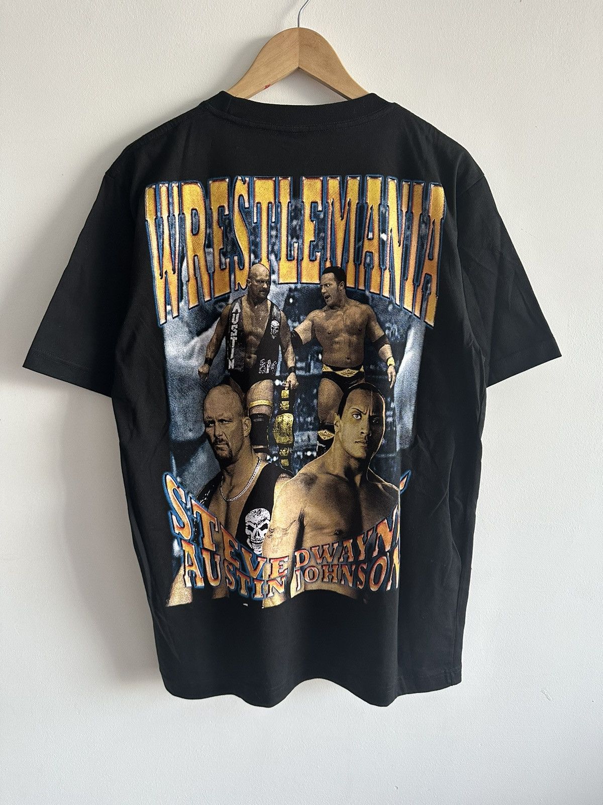 Vintage Wrestlemania Stone Cold The Rock Raptees Wwe