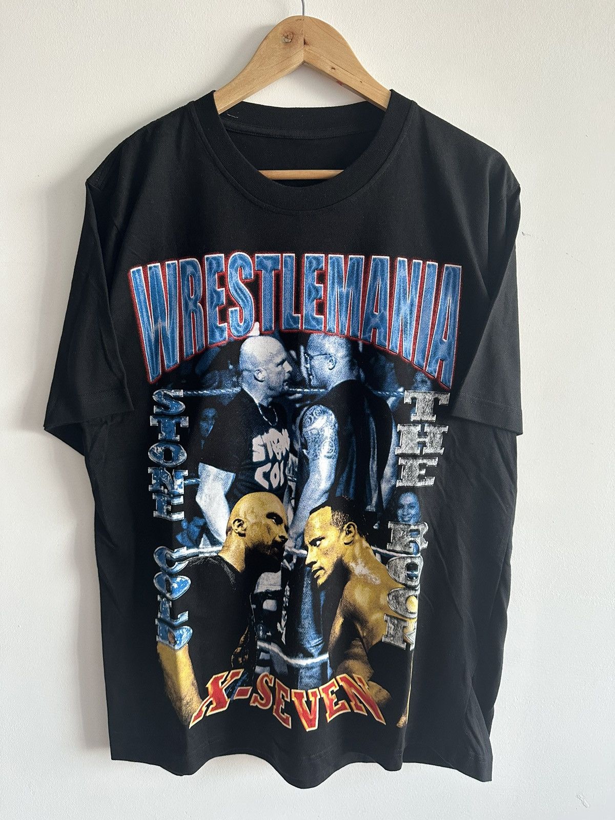 Vintage Wrestlemania Stone Cold The Rock Raptees Wwe