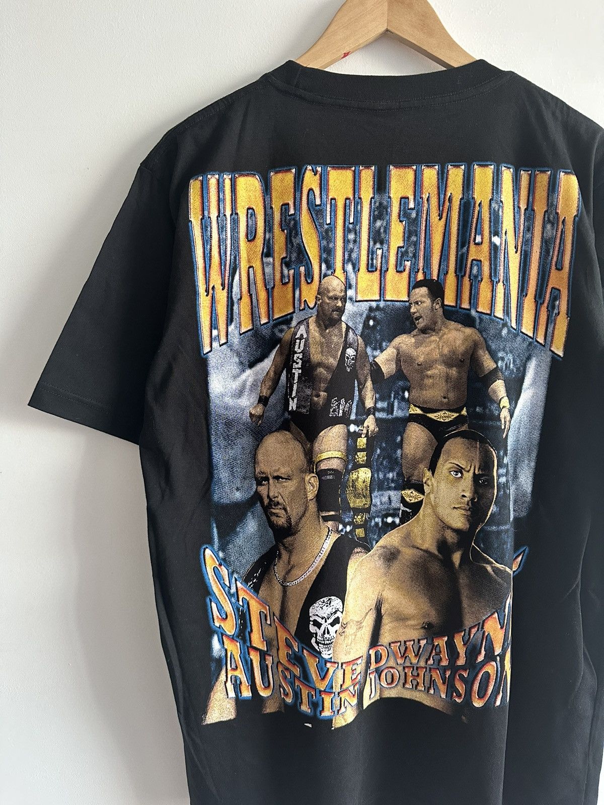 Vintage Wrestlemania Stone Cold The Rock Raptees Wwe