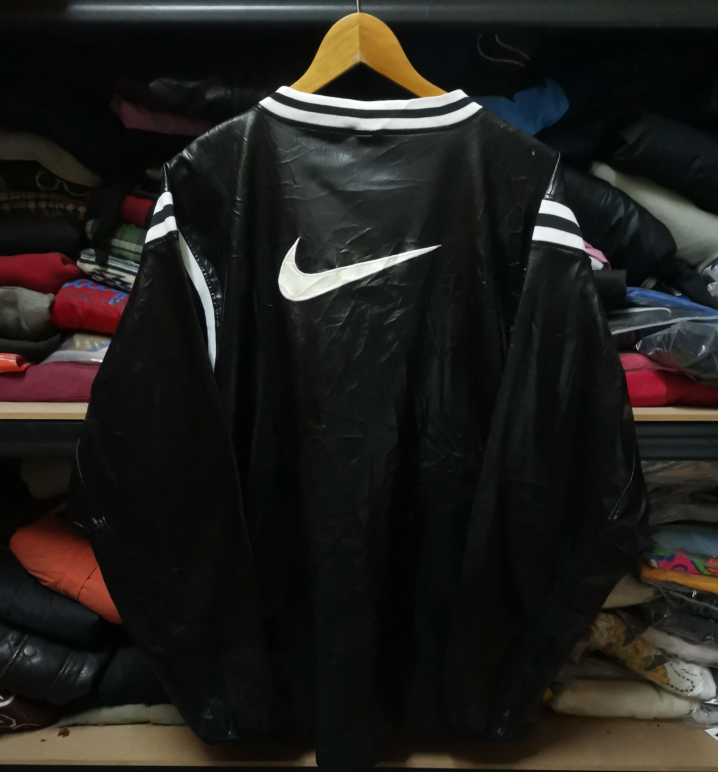 Nike Vintage Nike Swoosh Big Logo Jacket Size US XXL / EU 58 / 5 - 4 Thumbnail