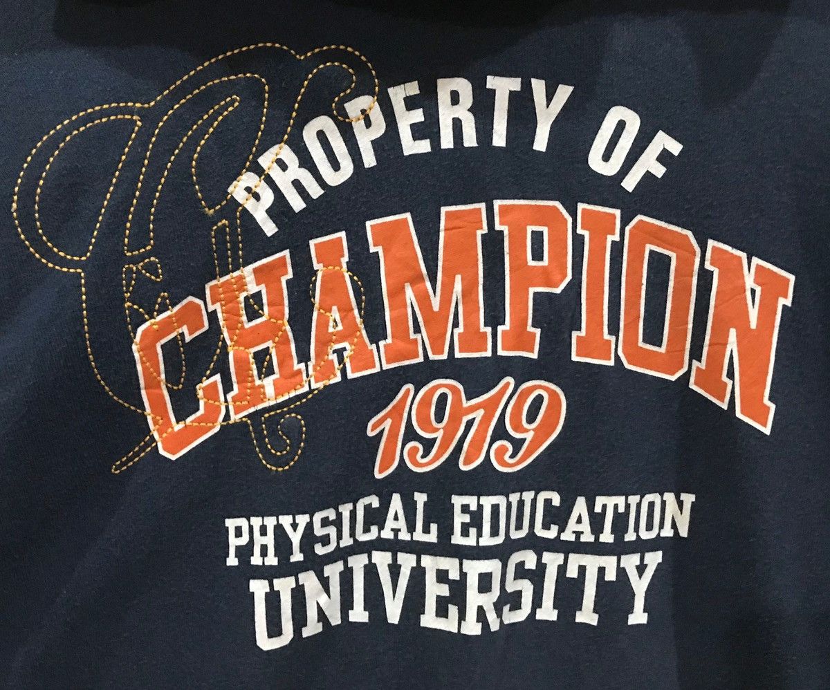 Champion vintage champion big logo jumper pullover hoodie Size US S / EU 44-46 / 1 - 5 Thumbnail