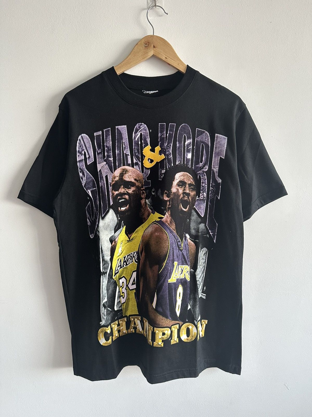 NBA Vintage Kobe & Shaq Raptees LA Lakers NBA Champion Rare Size US L / EU 52-54 / 3 - 3 Thumbnail