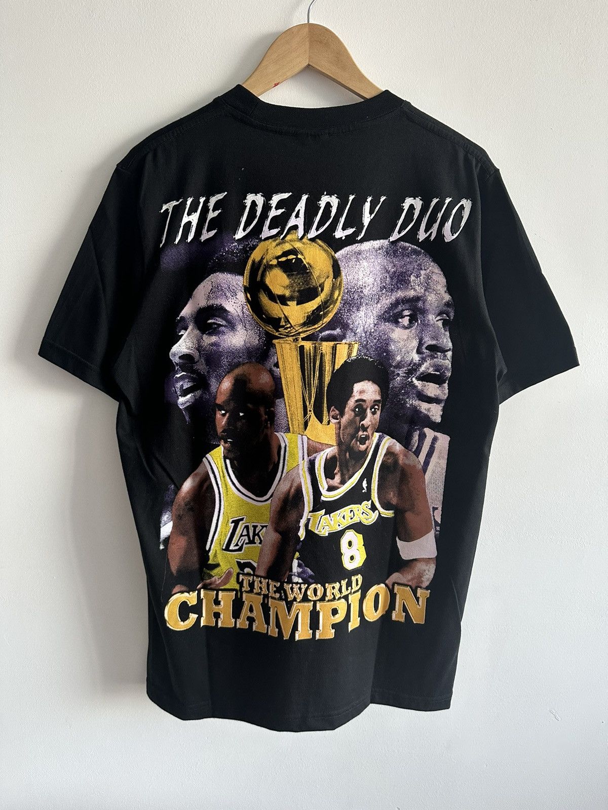 NBA Vintage Kobe & Shaq Raptees LA Lakers NBA Champion Rare Size US L / EU 52-54 / 3 - 4 Thumbnail
