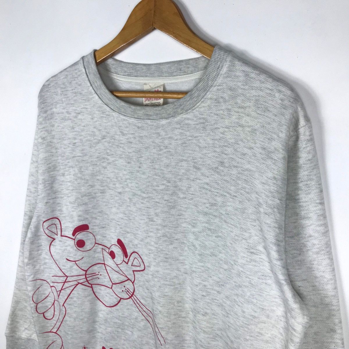 Japanese Brand vintage pink panther big logo jumper pullover sweatshirt Size US M / EU 48-50 / 2 - 4 Thumbnail