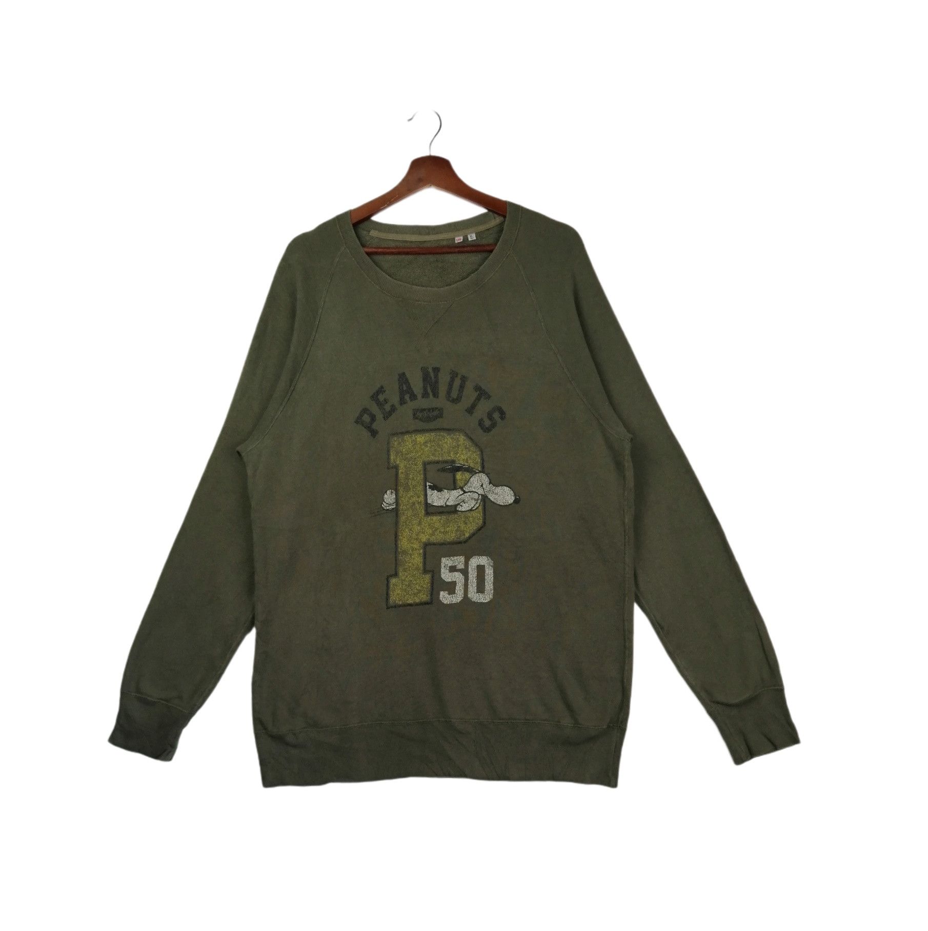 Peanuts × Uniqlo × Vintage Uniqlo Peanut 2013 P50 Big Logo Pullover Crewneck Size US XL / EU 56 / 4 - 1 Thumbnail