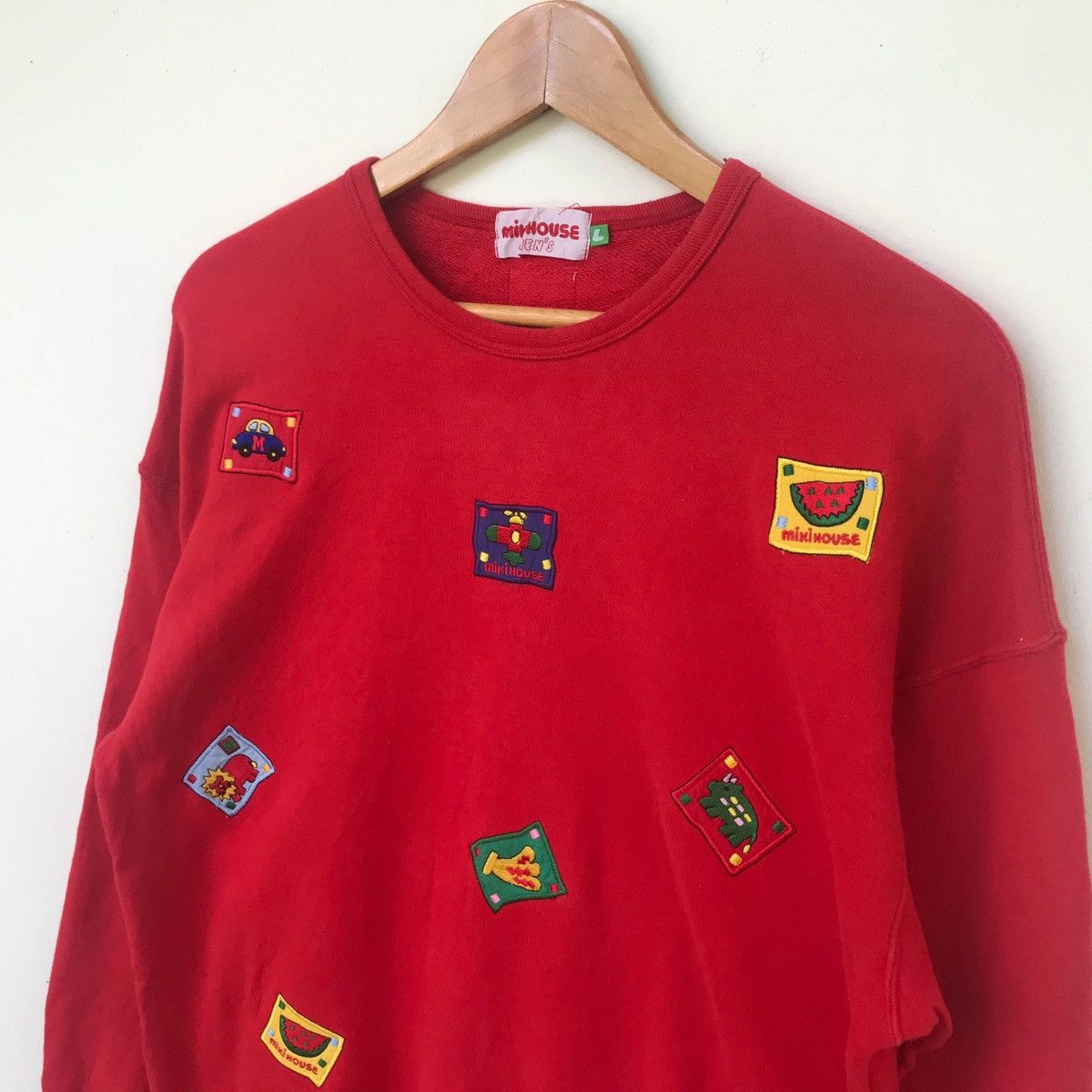 Japanese Brand vintage miki house jumper pullover sweatshirt Size US L / EU 52-54 / 3 - 4 Thumbnail
