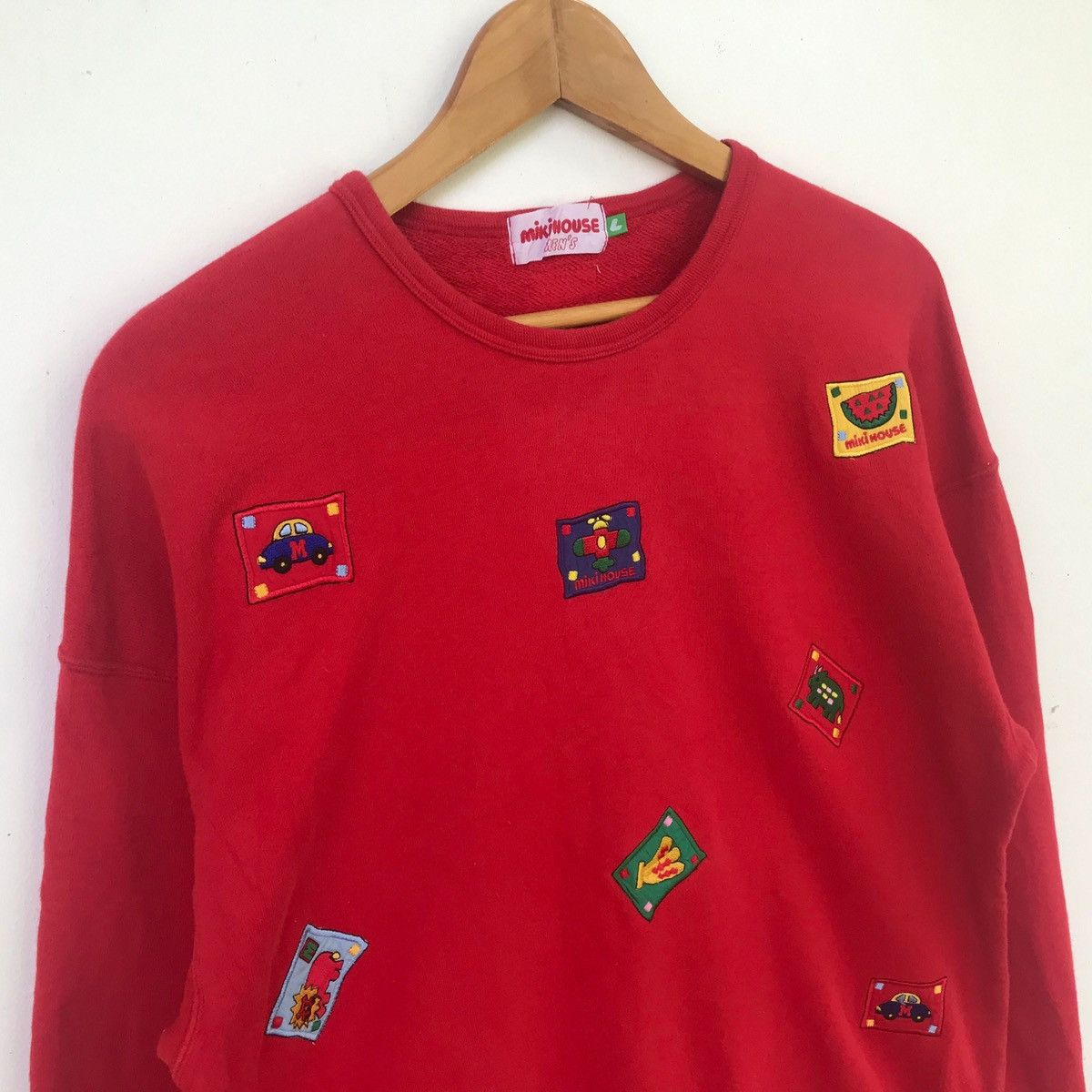 Japanese Brand vintage miki house jumper pullover sweatshirt Size US L / EU 52-54 / 3 - 3 Thumbnail