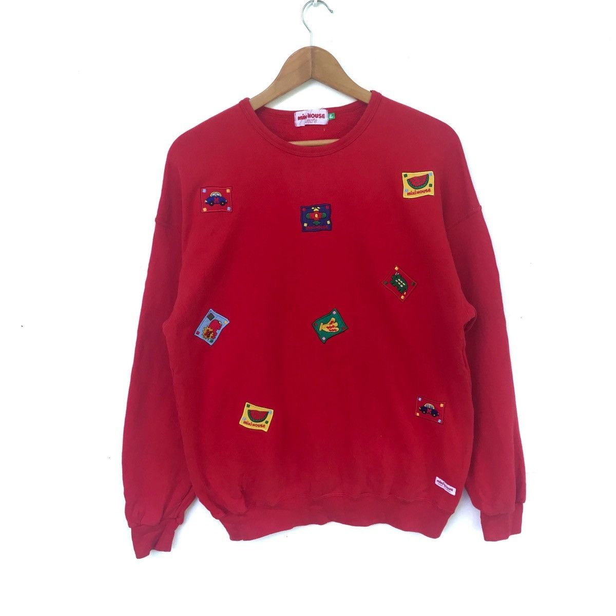 Japanese Brand vintage miki house jumper pullover sweatshirt Size US L / EU 52-54 / 3 - 1 Thumbnail