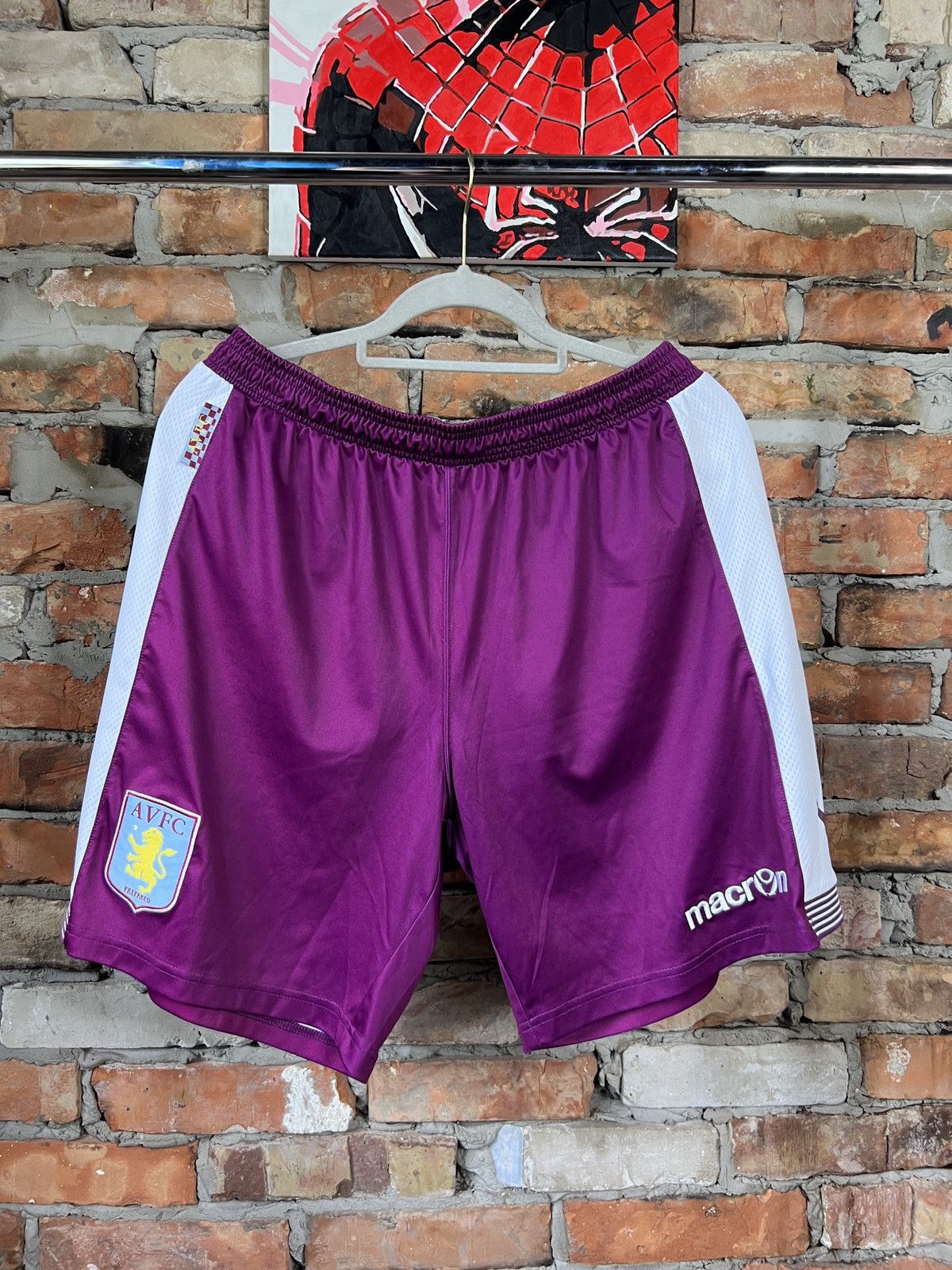 Soccer Jersey Macron Aston Villa Football Shorts Home Kit Size L Size US 34 / EU 50 - 1 Preview