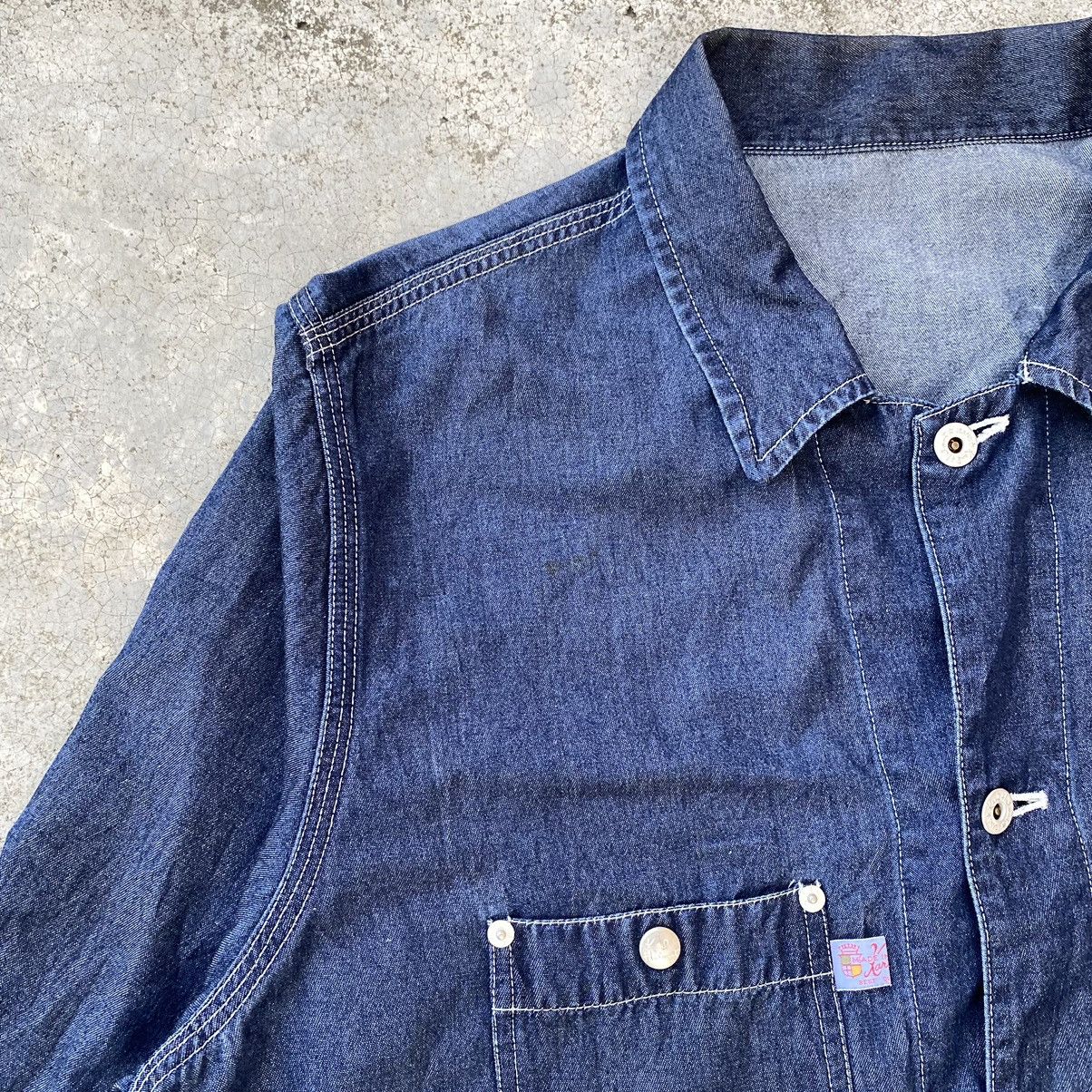 Japanese Brand × Karl Helmut × Vintage Steals🔥 Vintage Karl Helmut Chore Denim Jacket Size US XL / EU 56 / 4 - 11 Thumbnail