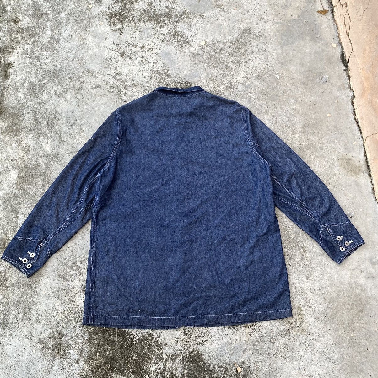 Japanese Brand × Karl Helmut × Vintage Steals🔥 Vintage Karl Helmut Chore Denim Jacket Size US XL / EU 56 / 4 - 7 Thumbnail
