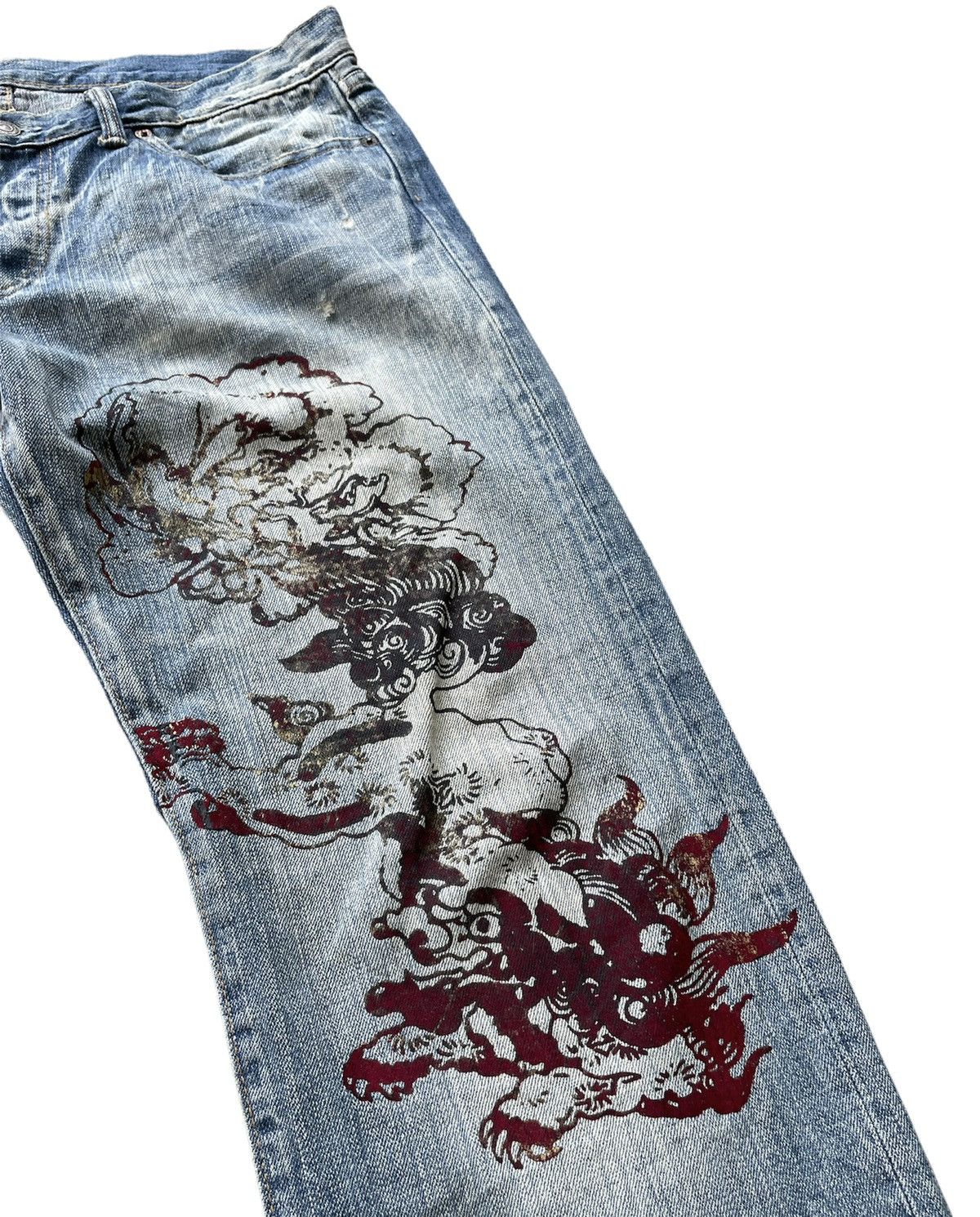 Eternal Eternal Japan Vintage Sukajan Dragon Denim Size US 36 / EU 52 - 5 Thumbnail