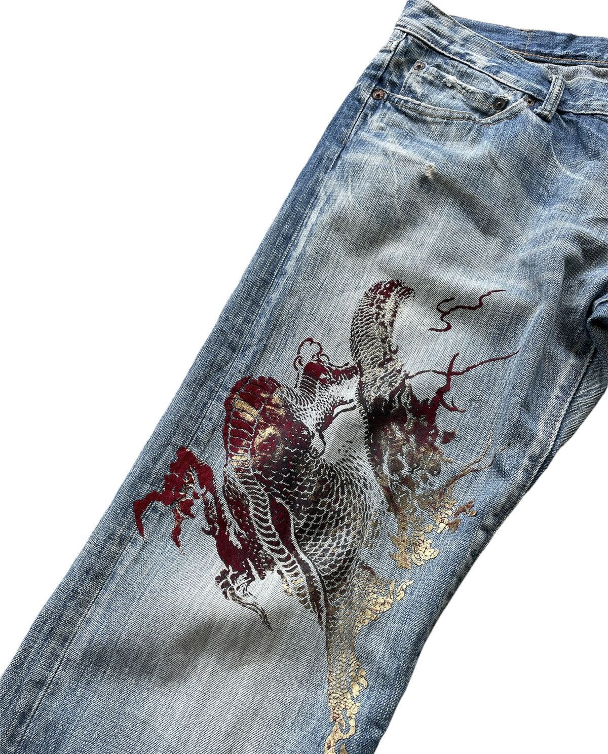 Eternal Eternal Japan Vintage Sukajan Dragon Denim Size US 36 / EU 52 - 6 Thumbnail