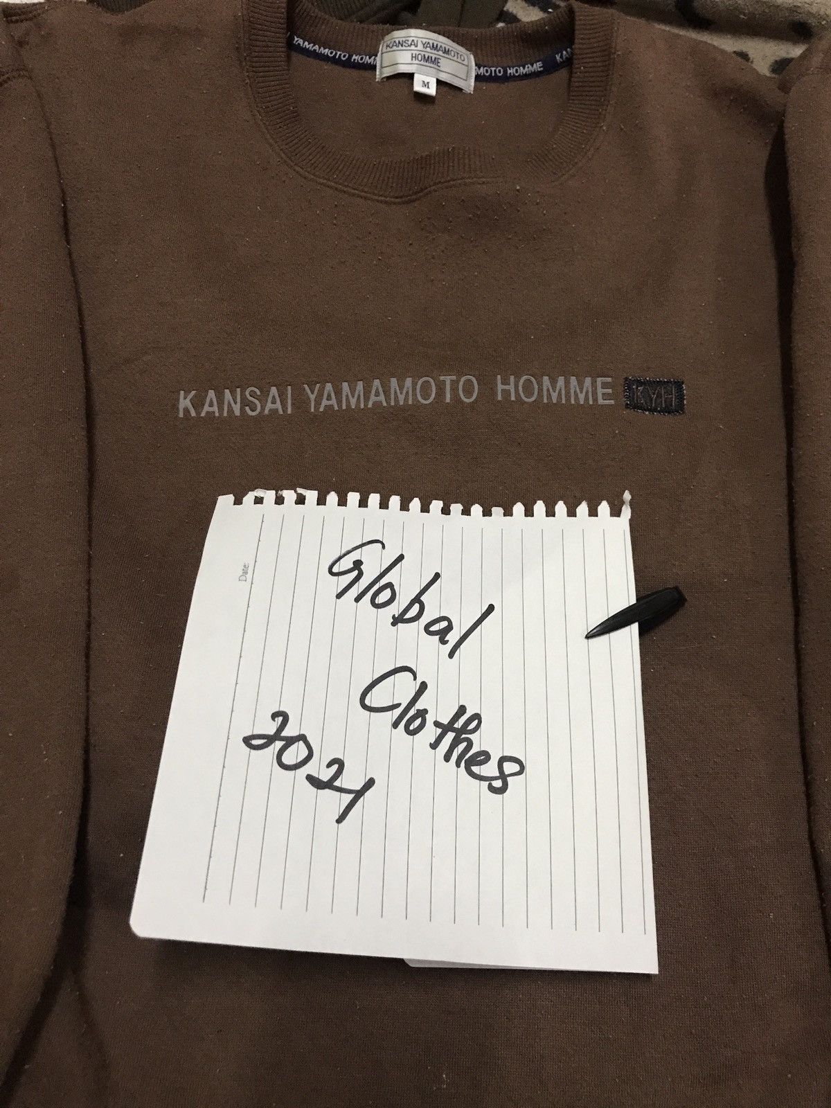 Japanese Brand × Kansai Yamamoto × Vintage RARE KANSAI YAMAMOTO HOMME spell out sweatshirt size M Size US M / EU 48-50 / 2 - 9 Thumbnail