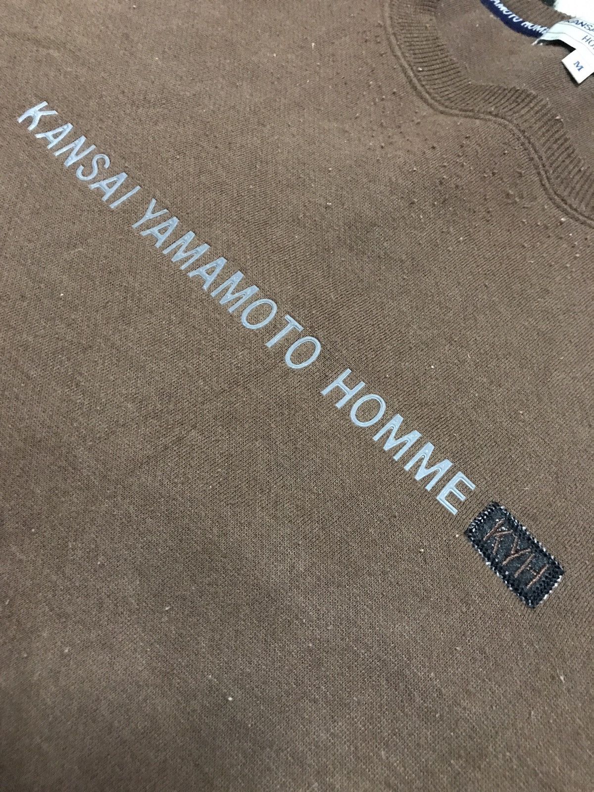 Japanese Brand × Kansai Yamamoto × Vintage RARE KANSAI YAMAMOTO HOMME spell out sweatshirt size M Size US M / EU 48-50 / 2 - 4 Thumbnail
