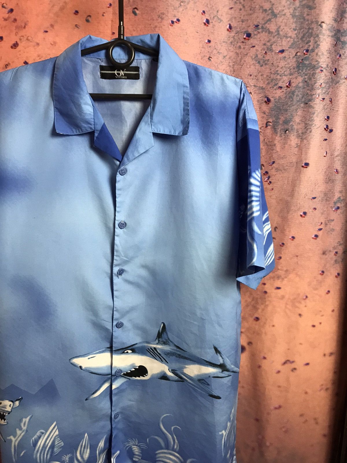 Vintage Vintage Crazy Hawaiian shirt shark logo Size US XL / EU 56 / 4 - 1 Thumbnail